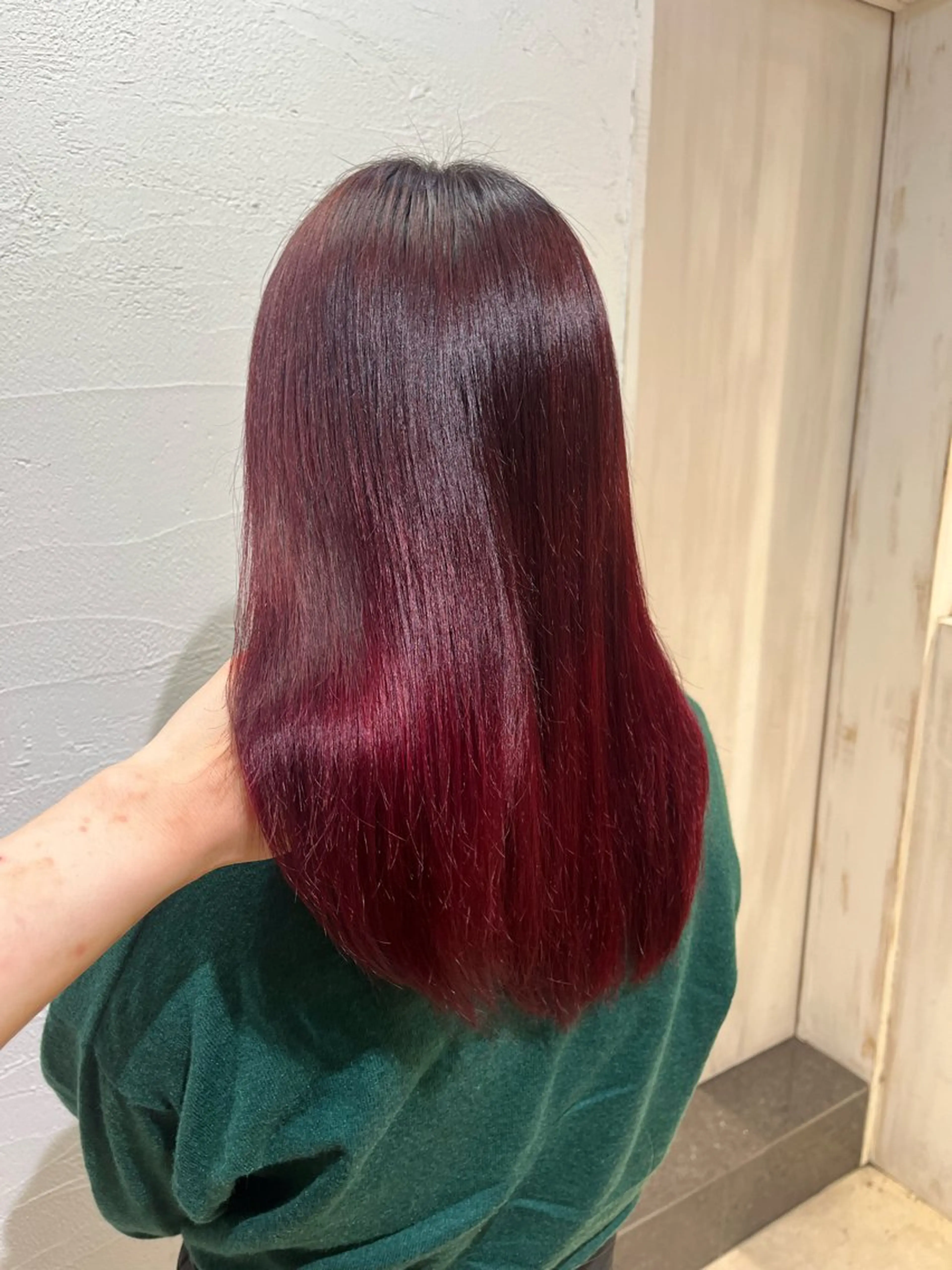 セミロング カラー ❤️ブリーチ暖色カ ラー❤️NAOのヘアスタイル