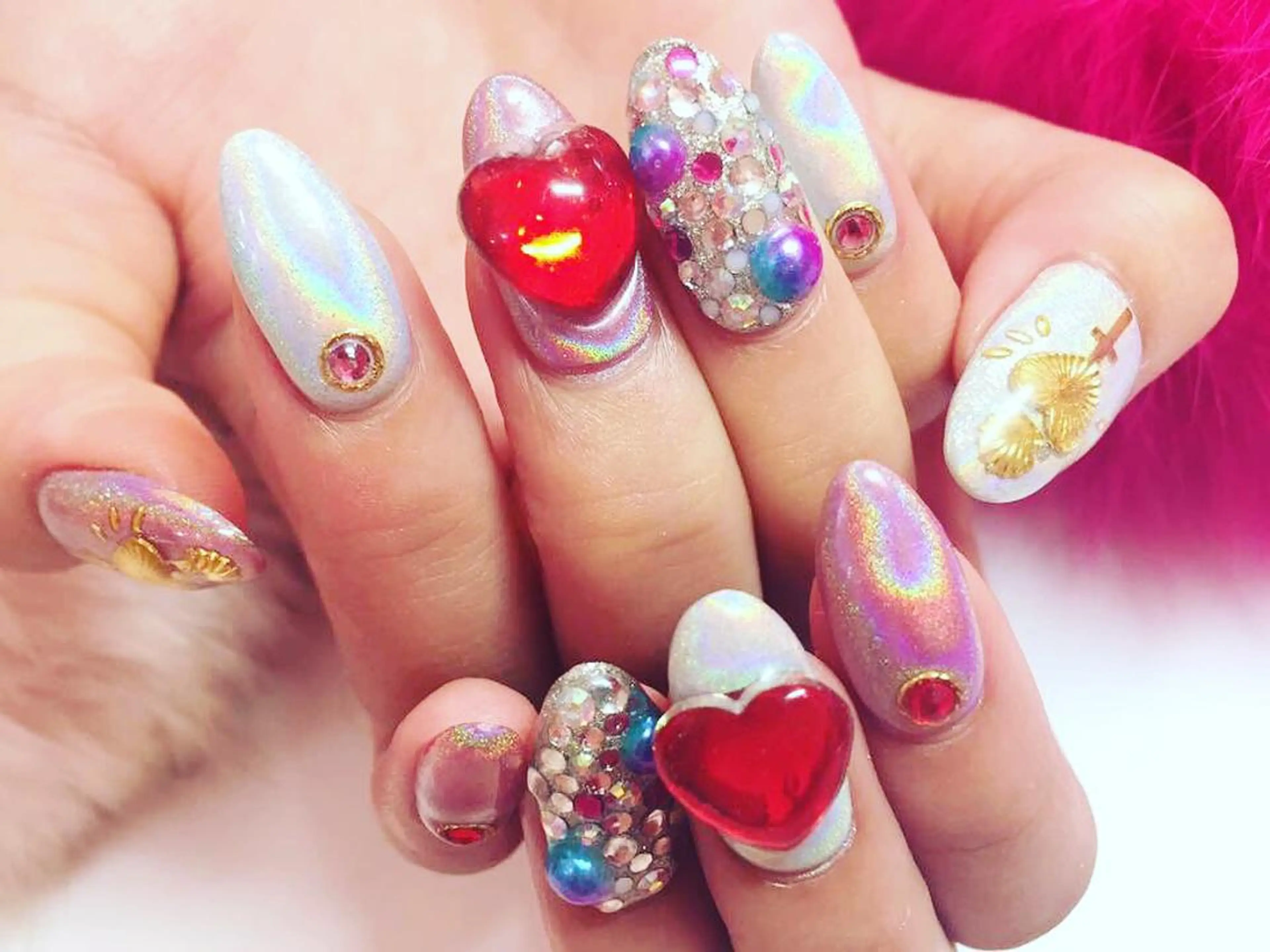 ロング カラー パーマ ヘアアレンジ メンズ キッズ ネイル マツエク・マツパ 学生（メンズ向け） 付け放題 学生 アートネイル フットネイル NAILSGOGO shibuyaのネイルデザイン