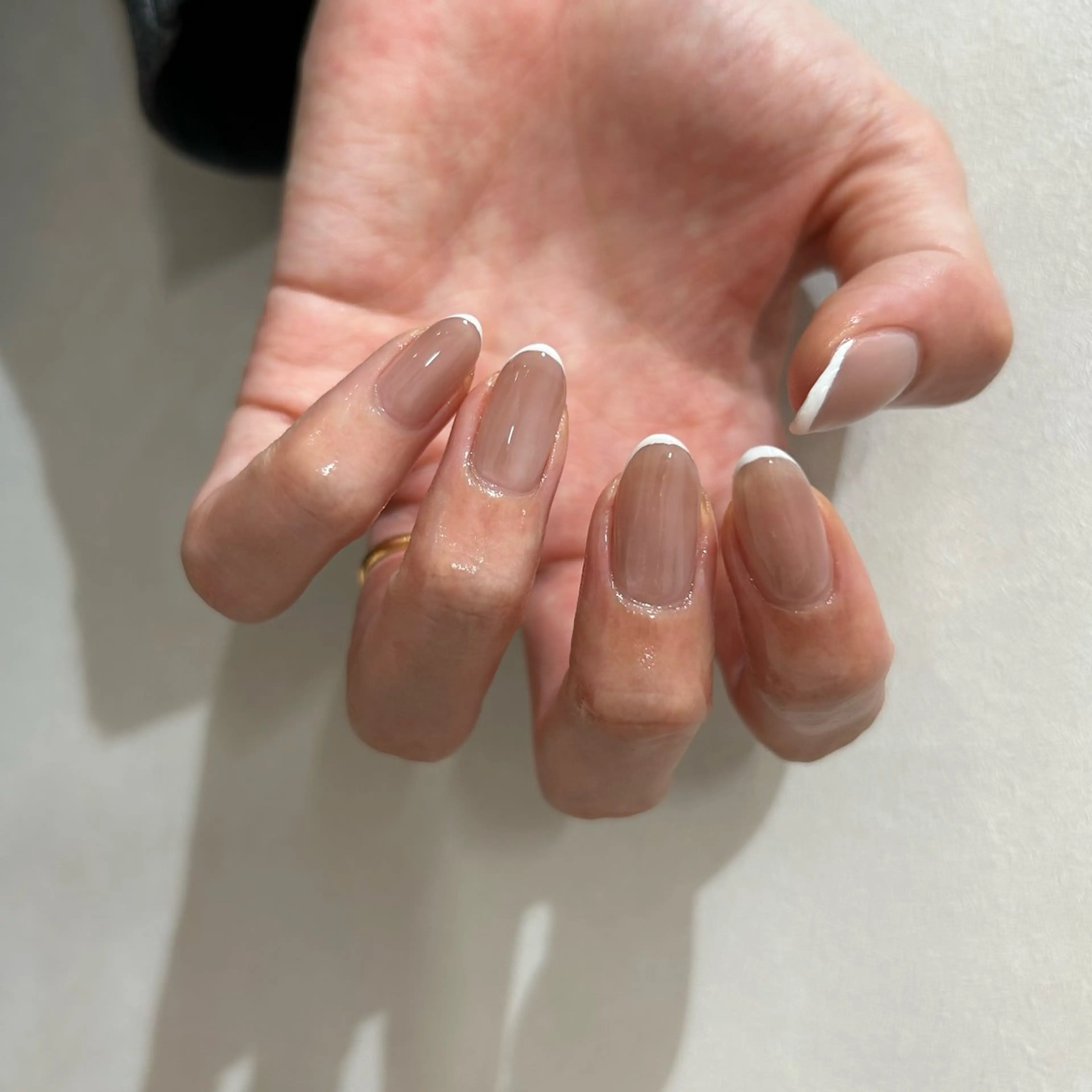 ネイル フレンチネイル ニュアンスネイル オフィスネイル シンプルネイル nail&care salon soa所属・soa/美容液ケアで 自爪を育てるネイルのネイルデザイン