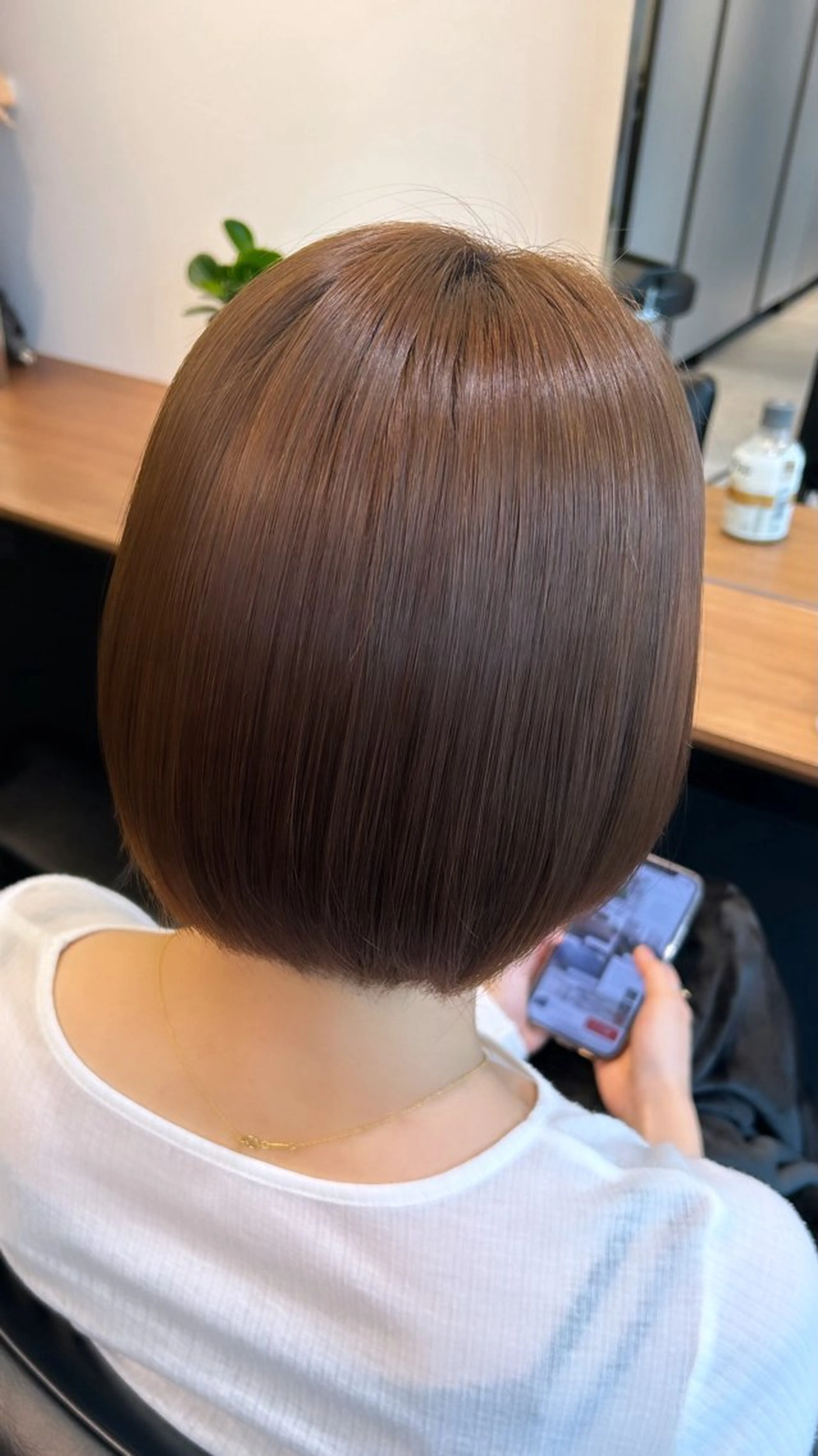ショート 髪質改善 縮毛矯正 諸井 芽のヘアスタイル