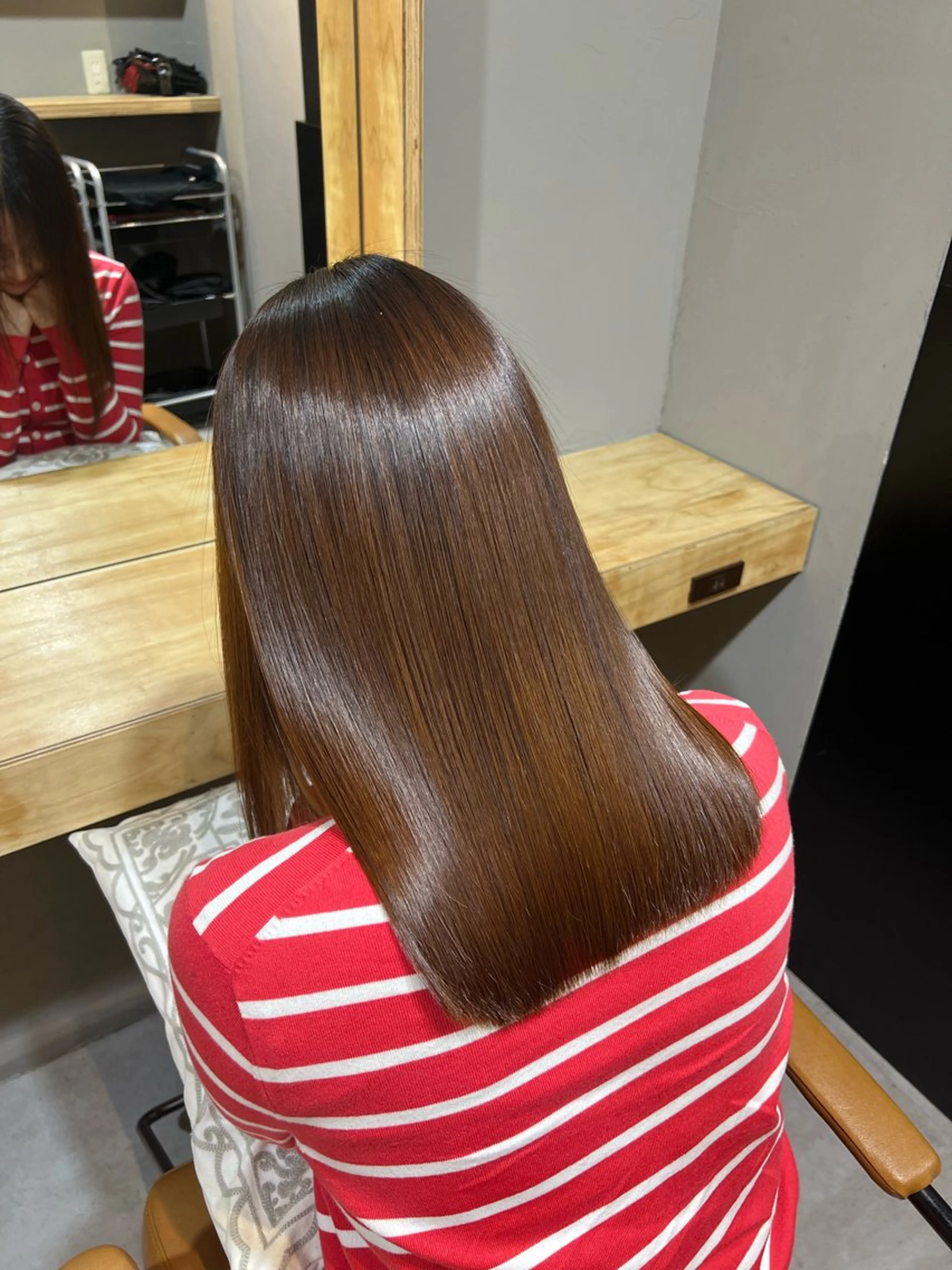 ロング 髪質改善 トリートメント 酸性ストレート 神戸ボブ✂️ ioe三宮/田 伸佳のヘアスタイル