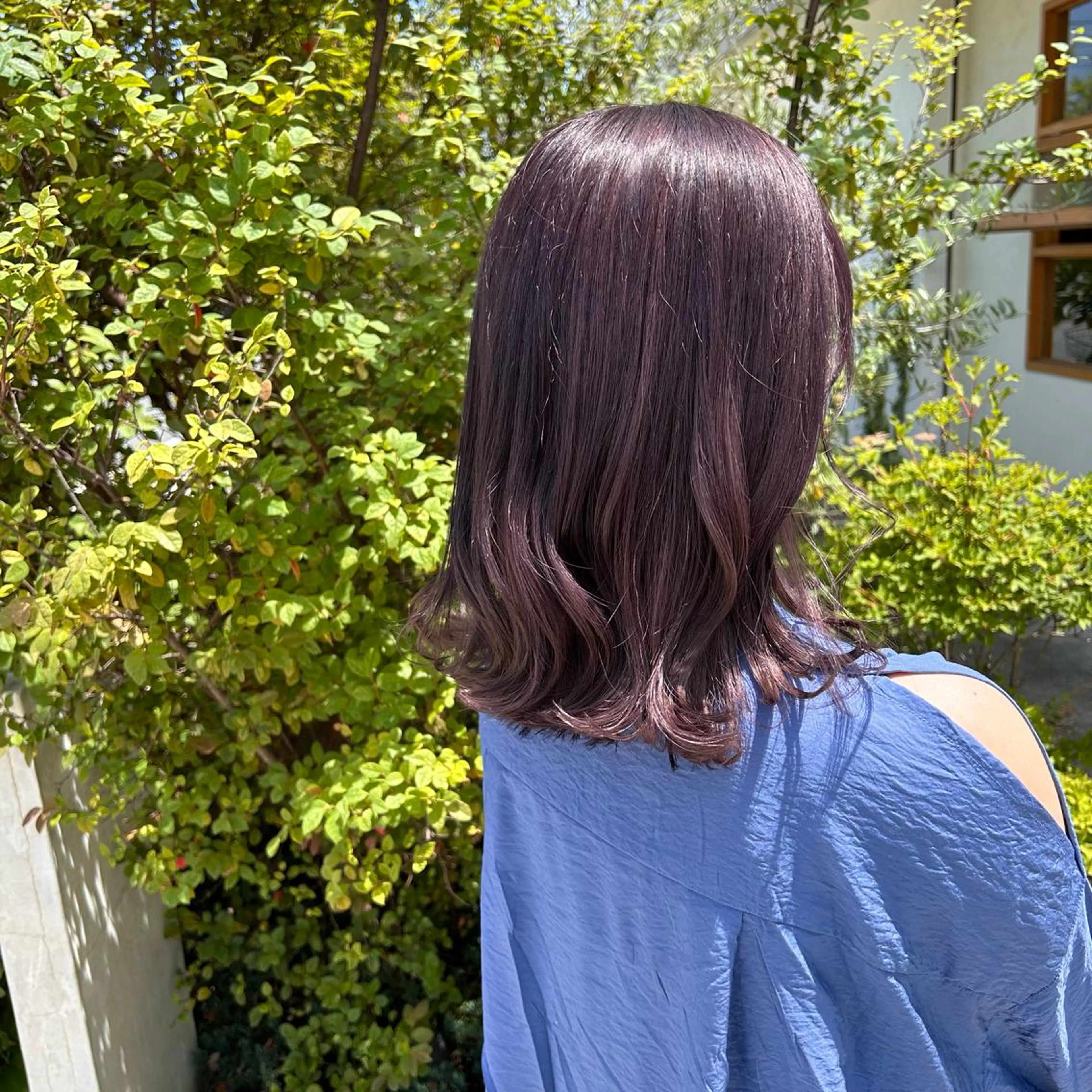 ミディアム カラー ラベンダーカラー 山本 知佳のヘアスタイル