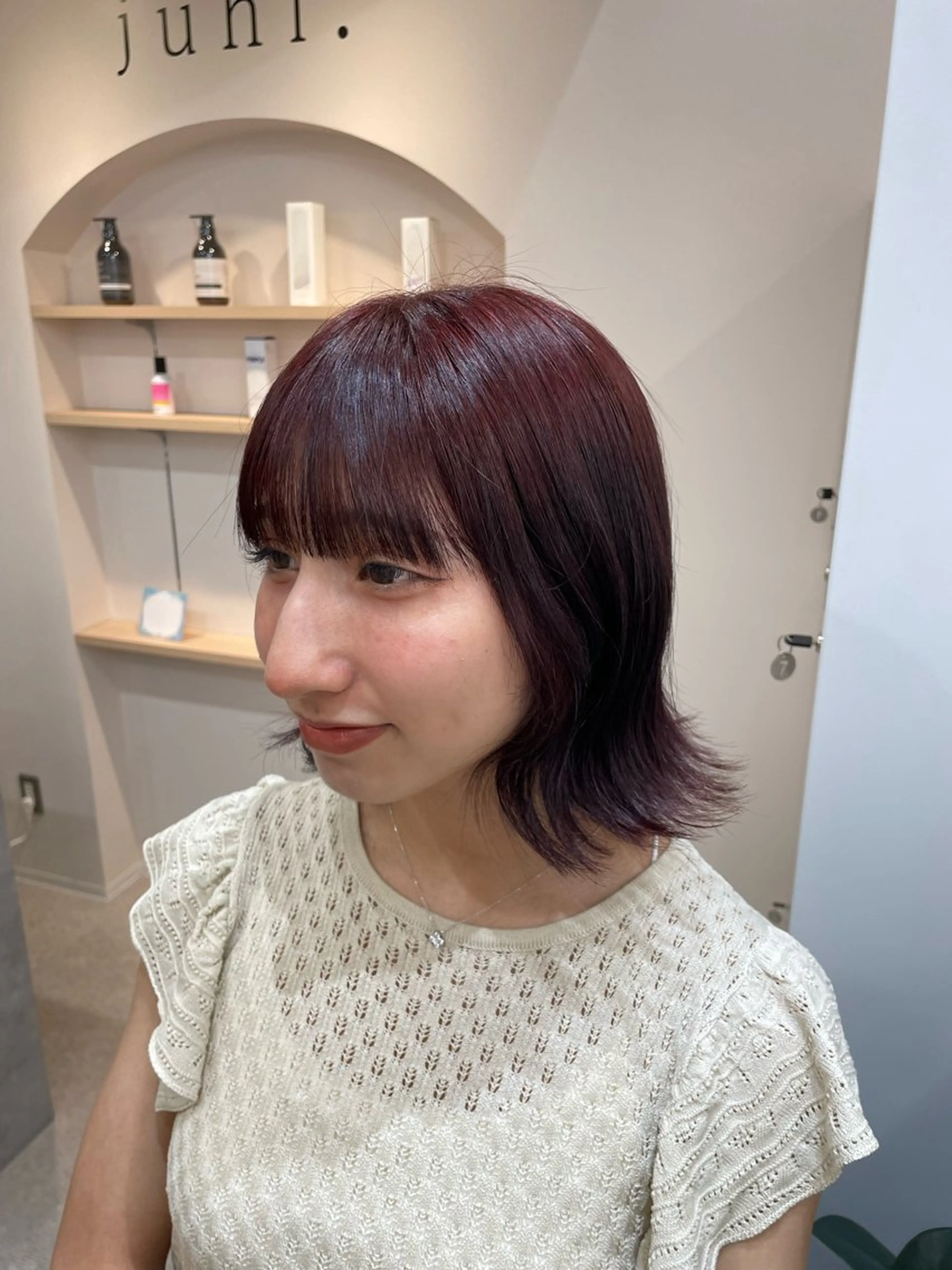 ショート ヘアカラー トリートメント REINA ISHIDOのヘアスタイル