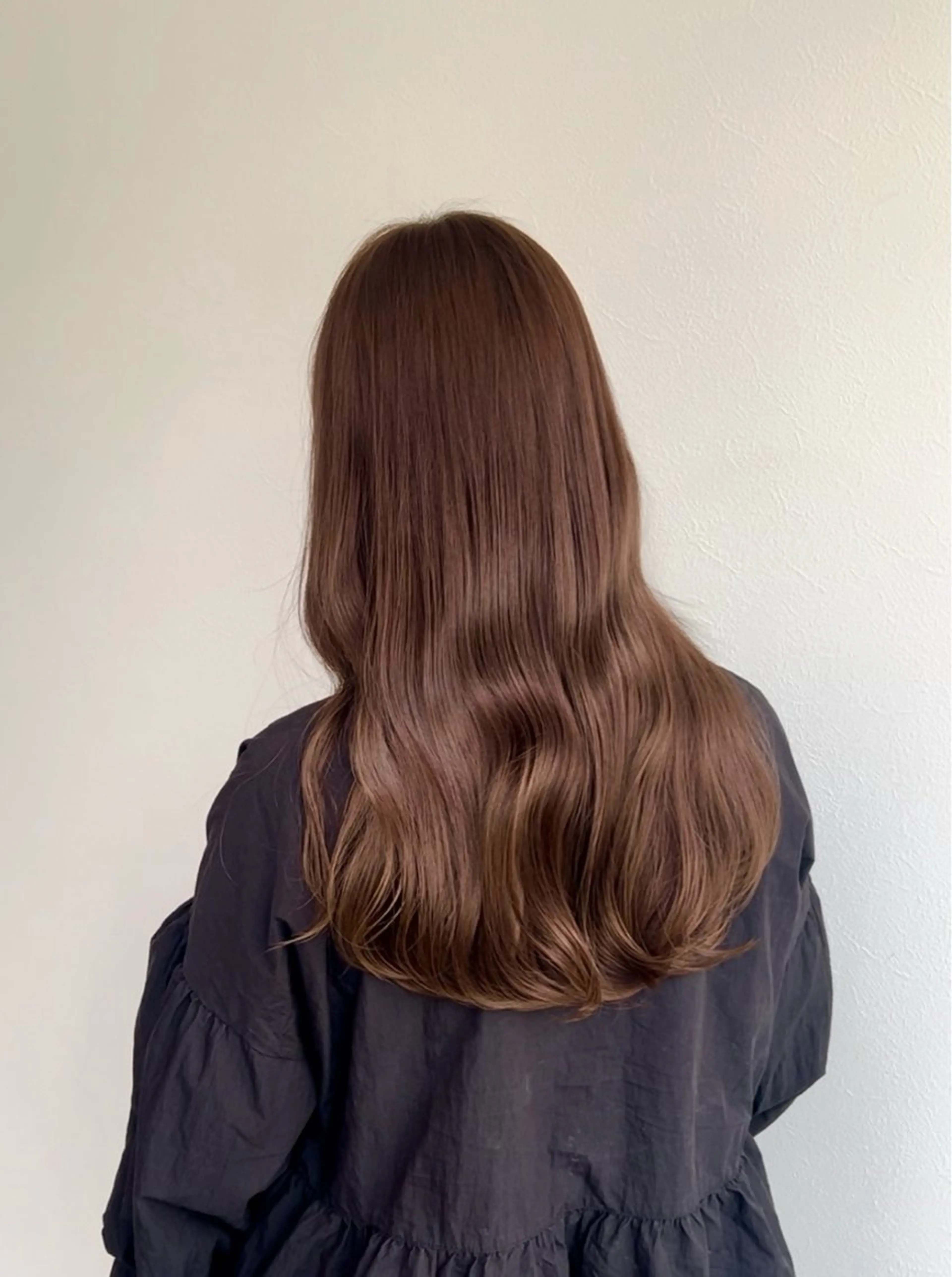 ロング カット ヘアカラー トリートメント タナカ レイヤのヘアスタイル