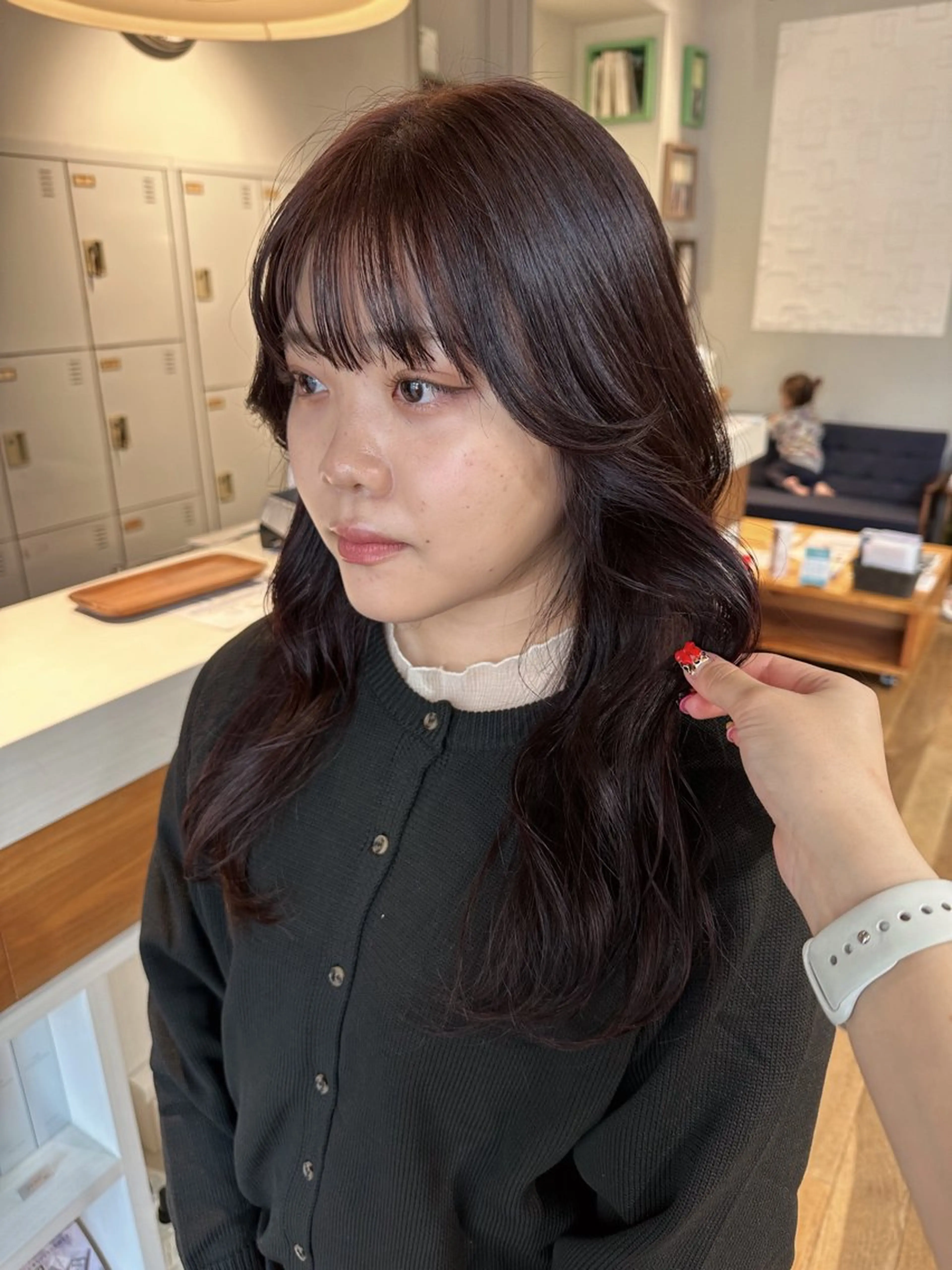 ロング カラー カット ヘアカラー トリートメント 塩澤 榛奈のヘアスタイル