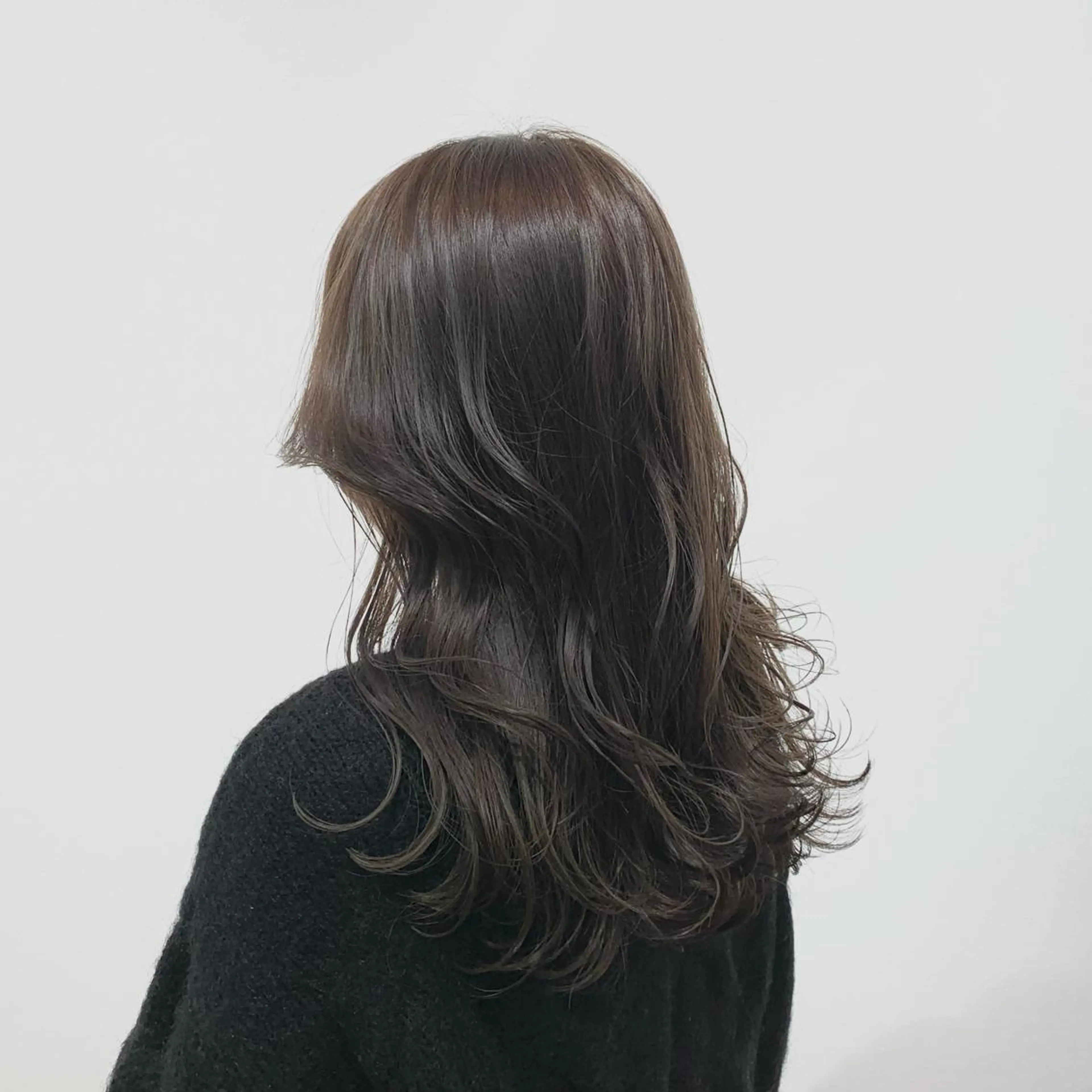 ロング カラー ヘアアレンジ キヨミ 韓国レイヤーカットのヘアスタイル