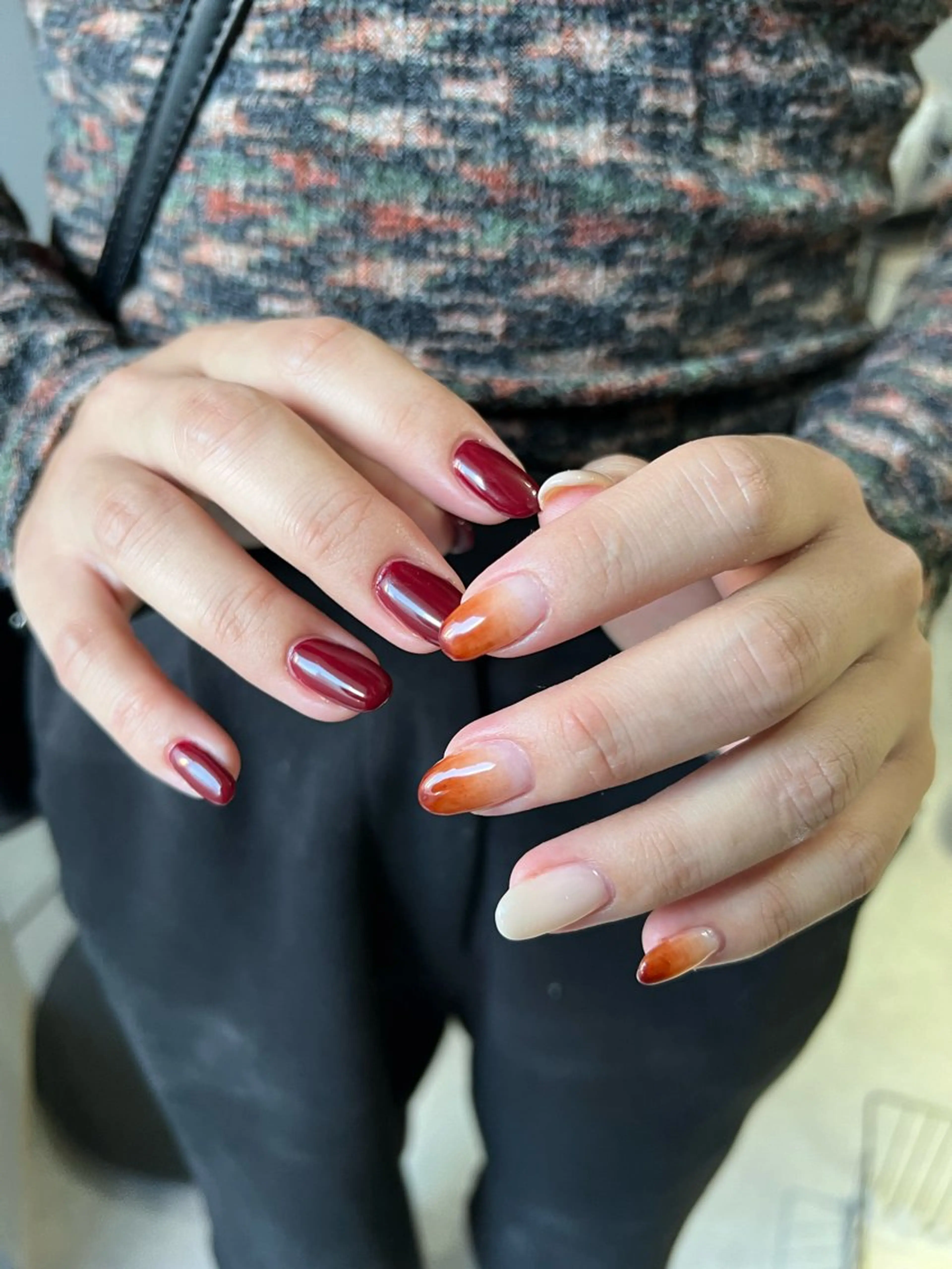 ネイル ハンドネイル Hata nail 🎀個性派ニュアンスのネイルデザイン