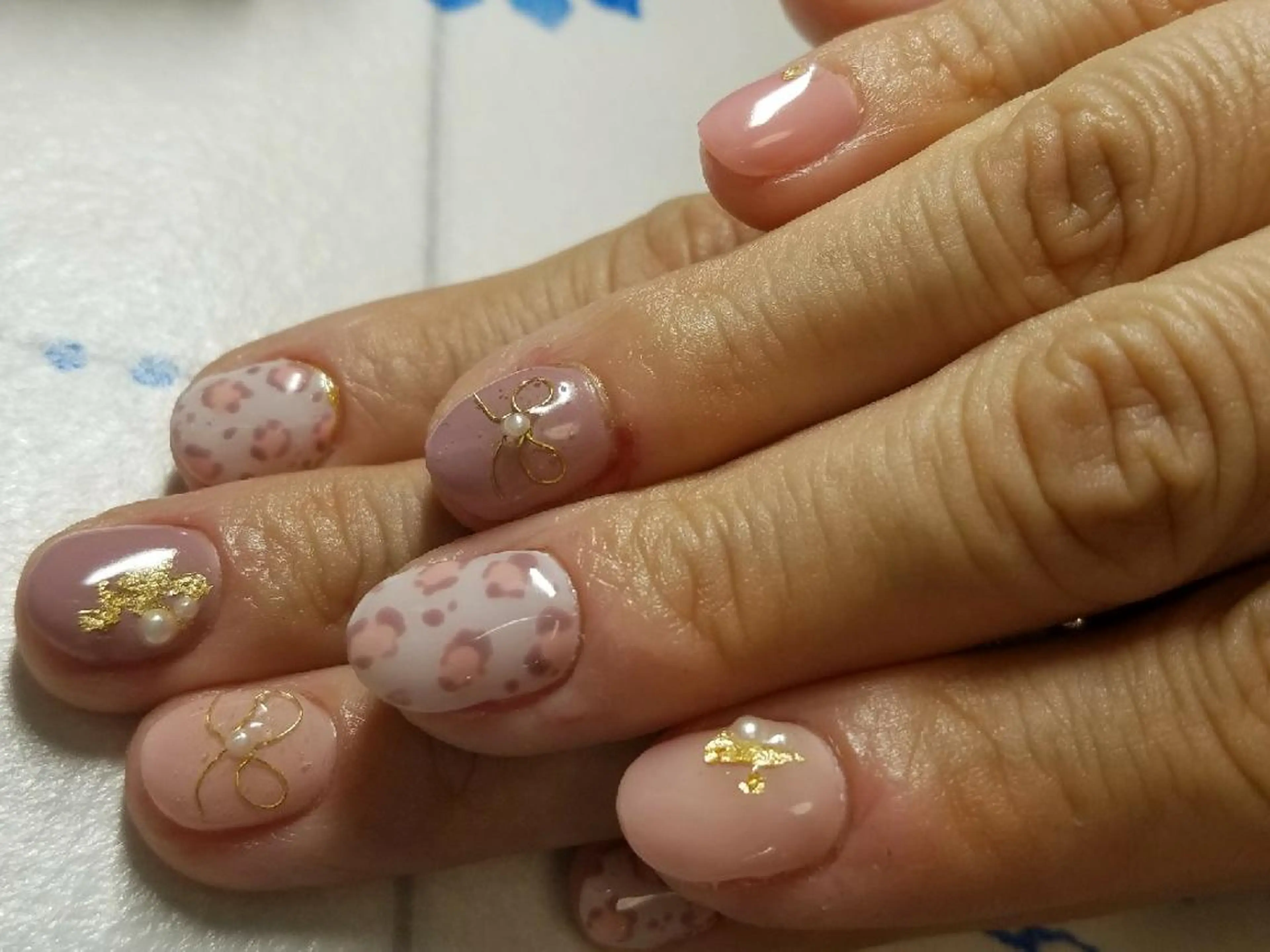 ネイル アニマル柄 ピンク nail yu-joy所属・yuu -joynailのネイルデザイン