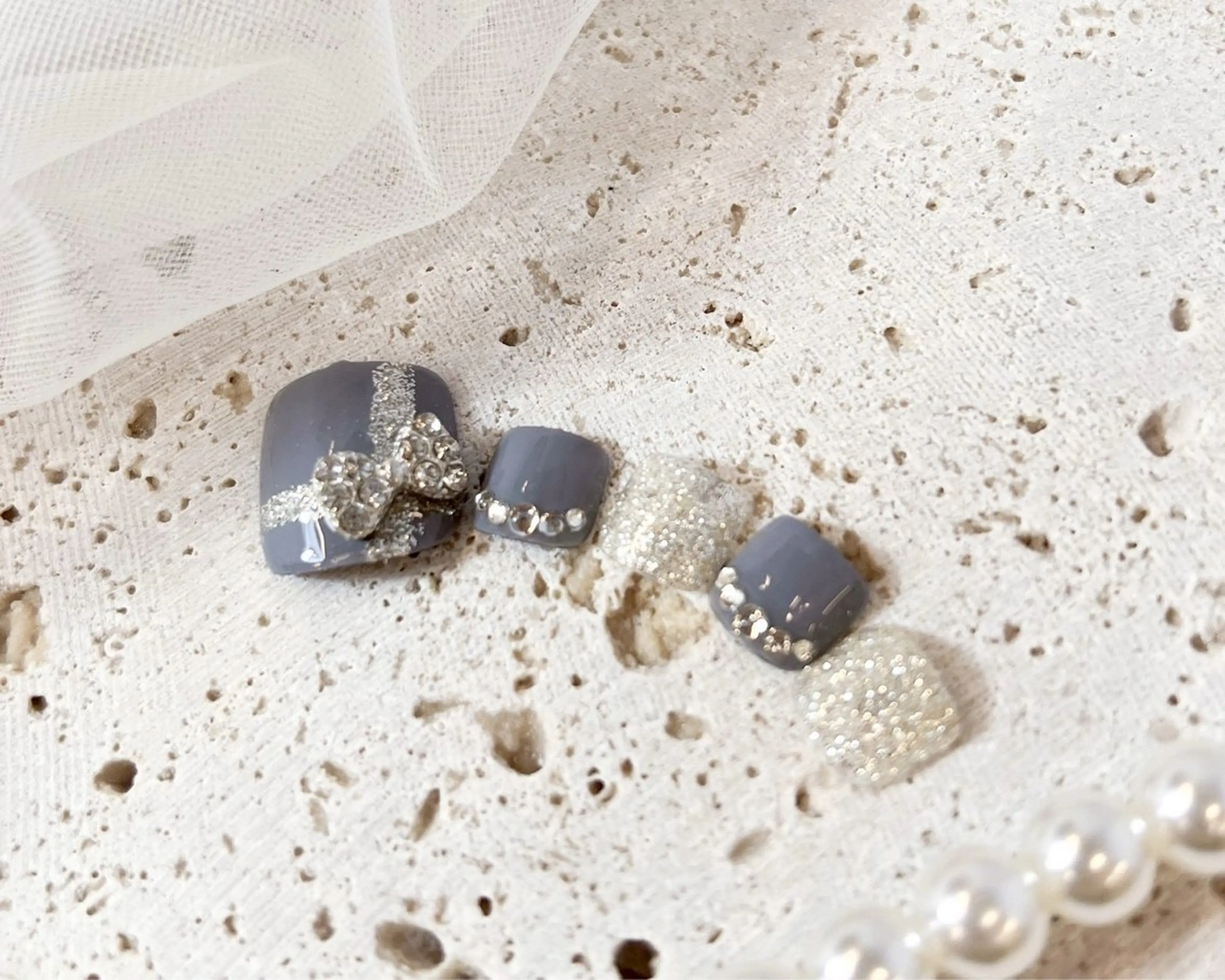 ネイル アートネイル フラッシュネイル フラワーネイル ジェルネイル ガーリー Puti nailのネイルデザイン