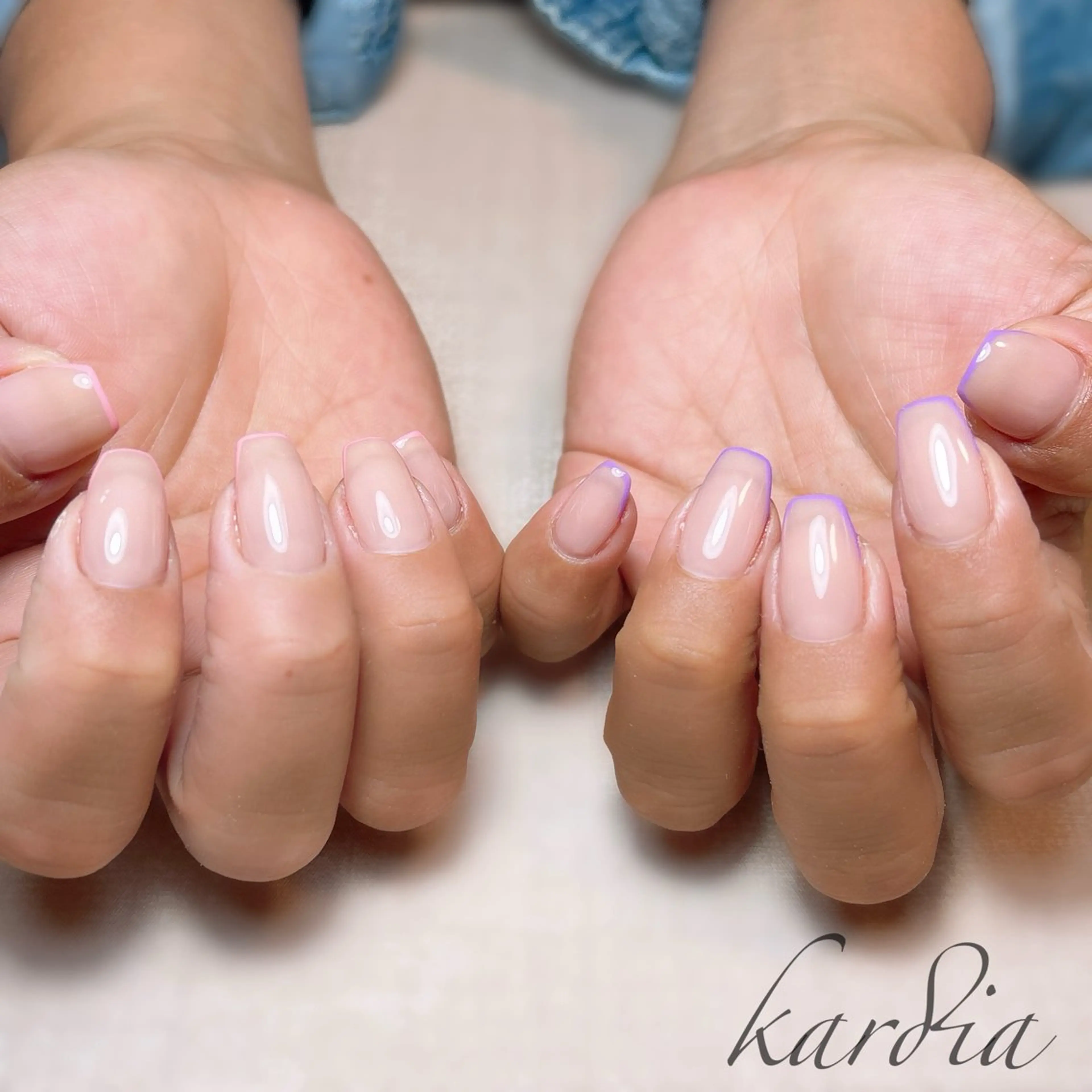 ネイル ハンドネイル καρδιά -ｶﾙﾃﾞｨｱ-のネイルデザイン