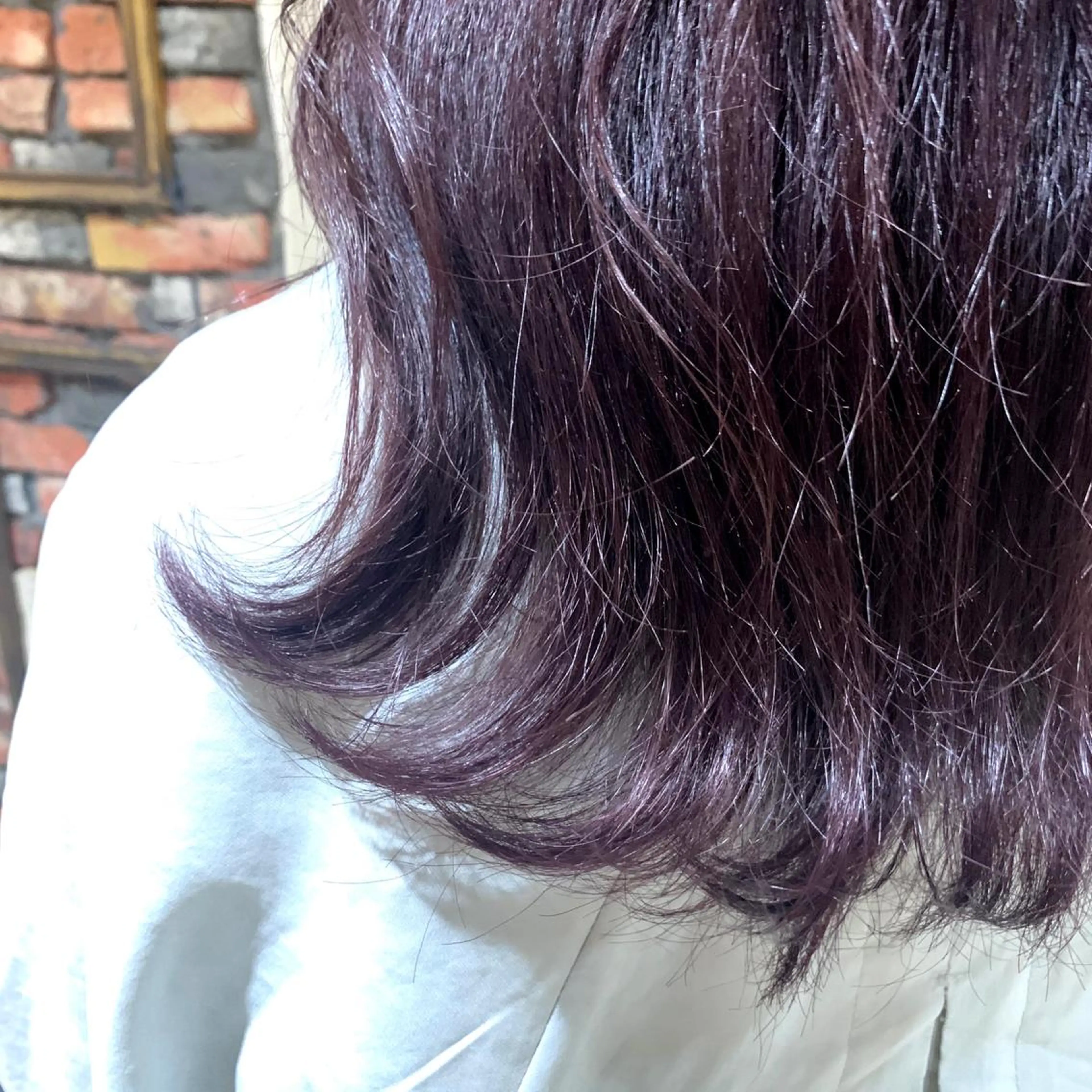 ミディアム カラー 透明感カラー ラベンダーカラー "小顔カット" Fuko.のヘアスタイル