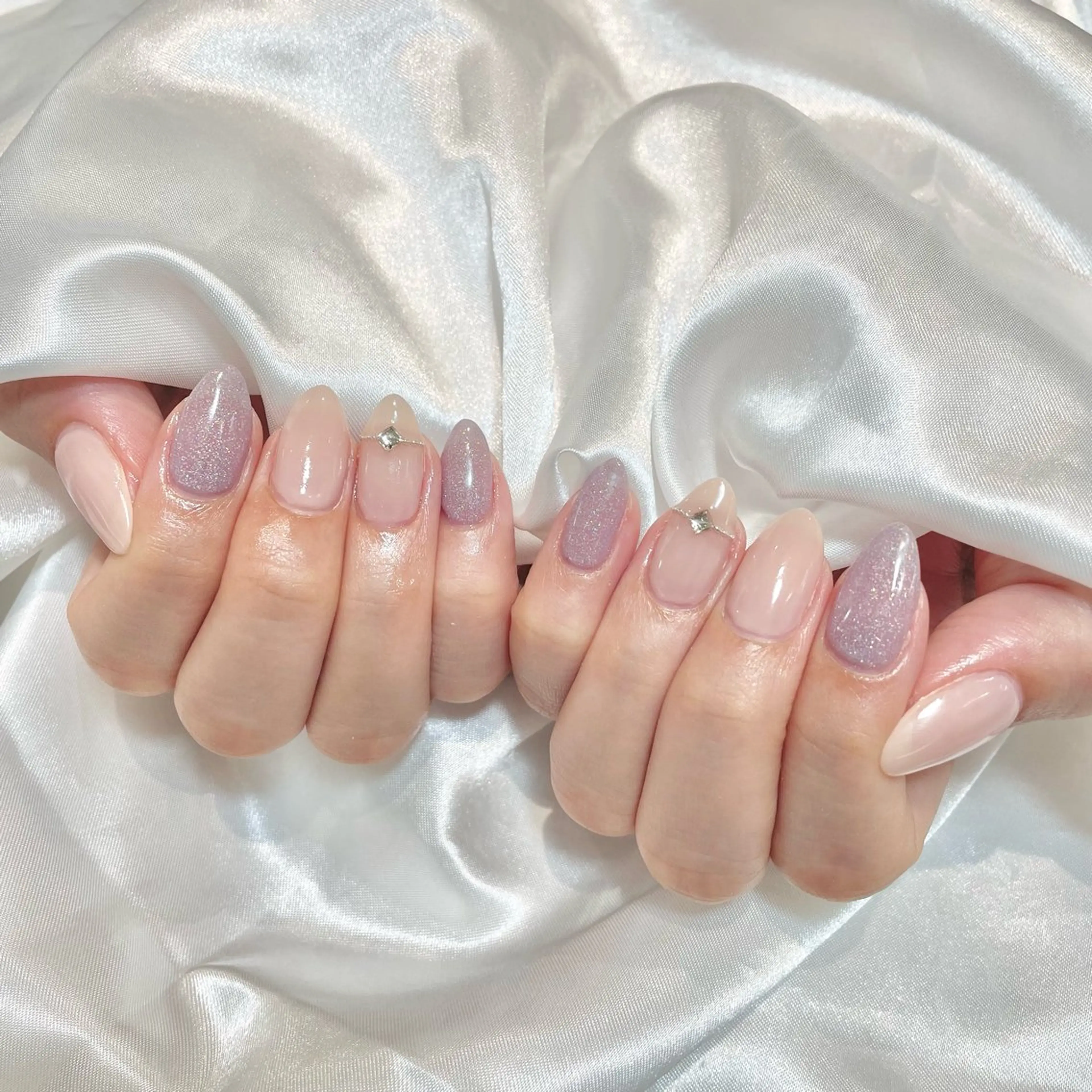 ネイル シンプルネイル WISTERIA midoriのネイルデザイン