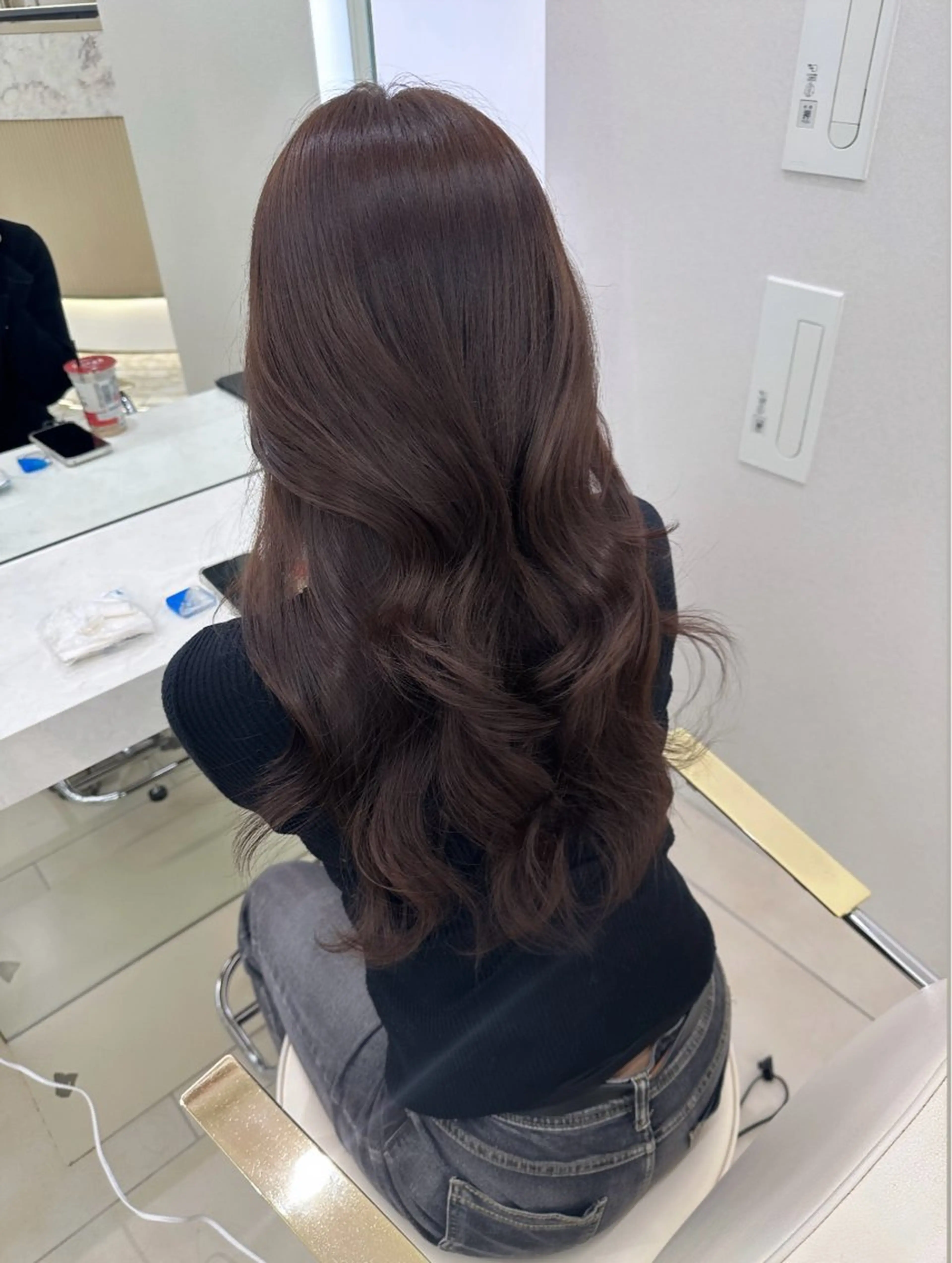 【業界最高峰処理剤付き🎀 ⭐️】プレミアムケアカラー➕艶髪2stepトリートメント🩵🫧✨️の写真
