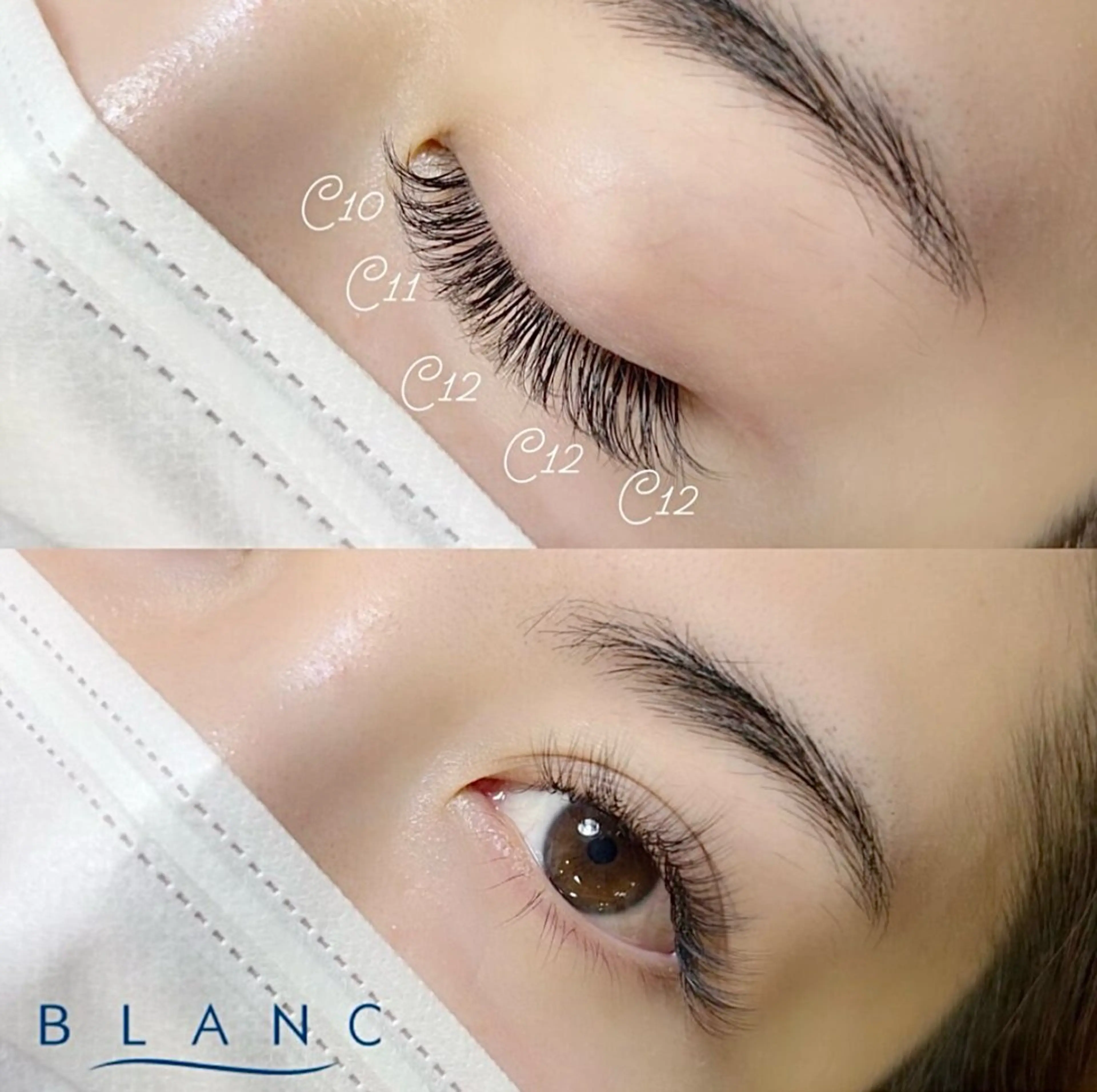 マツエク・マツパ Eyelash Salon Blanc ～まつげエクステと眉の専門美容室～ 和歌山ミオ店所属・キタハタ ✦モデル様募集のマツエク・マツパデザイン