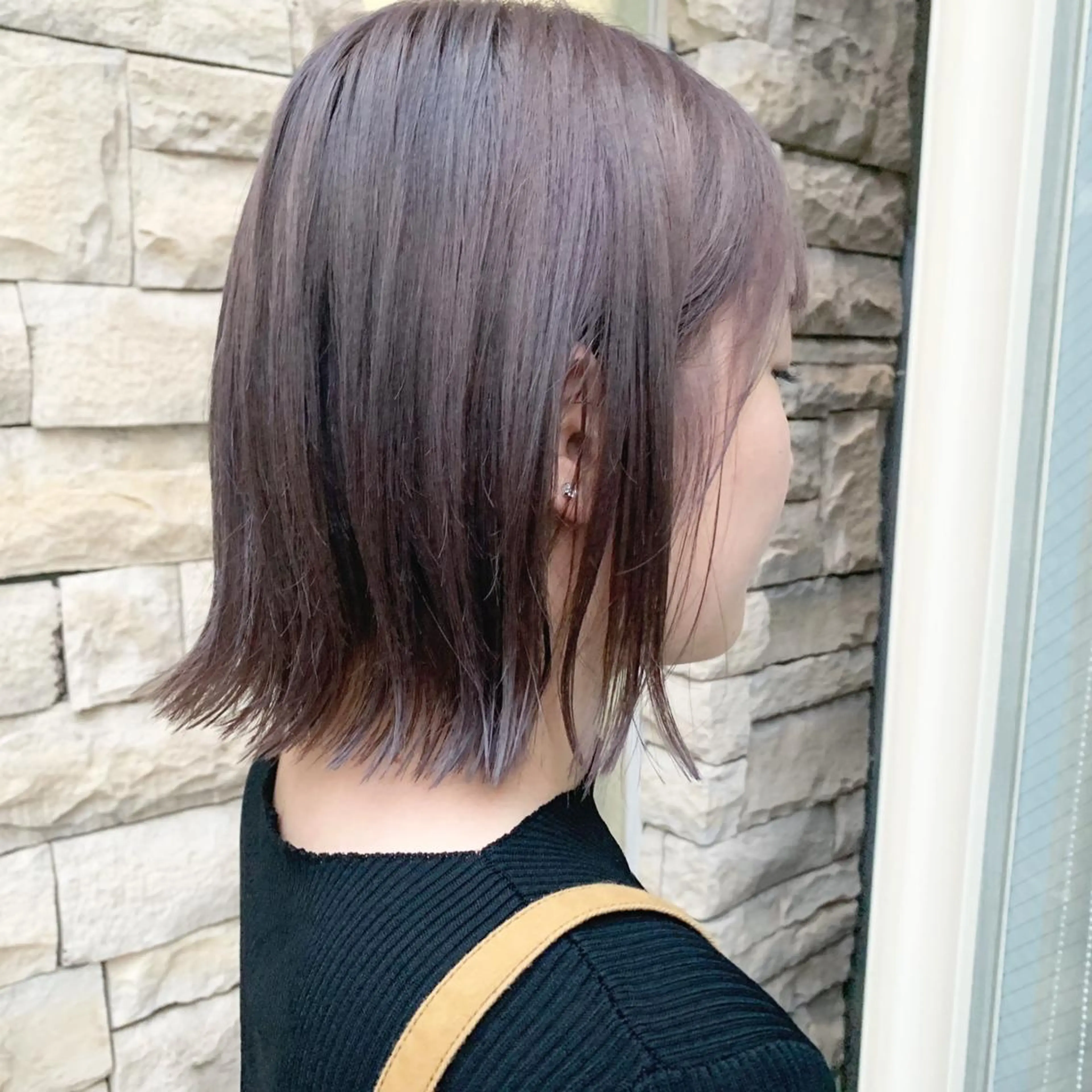 ミディアム カラー アッシュ ラベンダーカラー ラベンダーアッシュ EMANON天神所属・Hitomi Ezakiのヘアスタイル