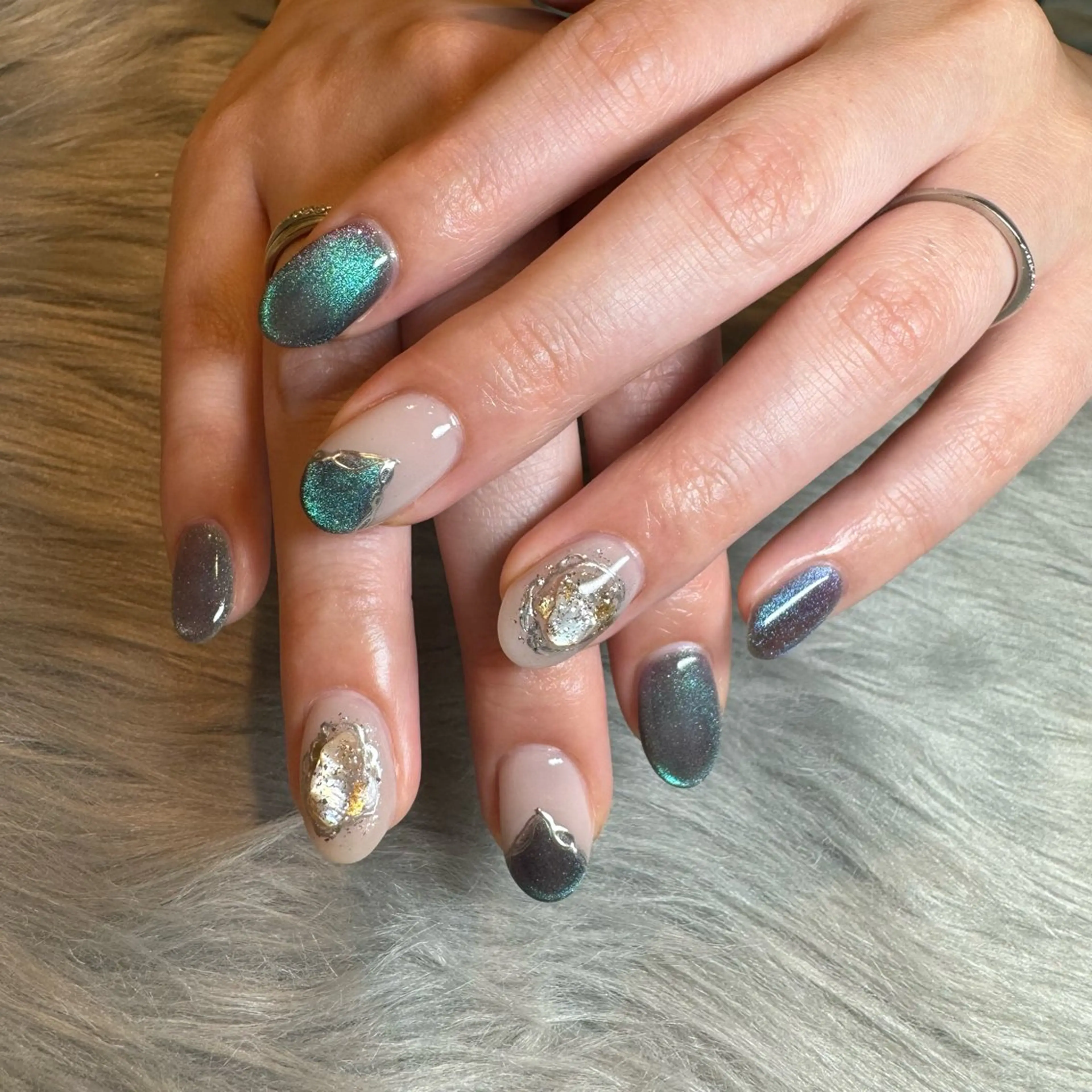 ネイル EARTH守谷店所属・🩶EARTH守谷店 YURA🦋のネイルデザイン