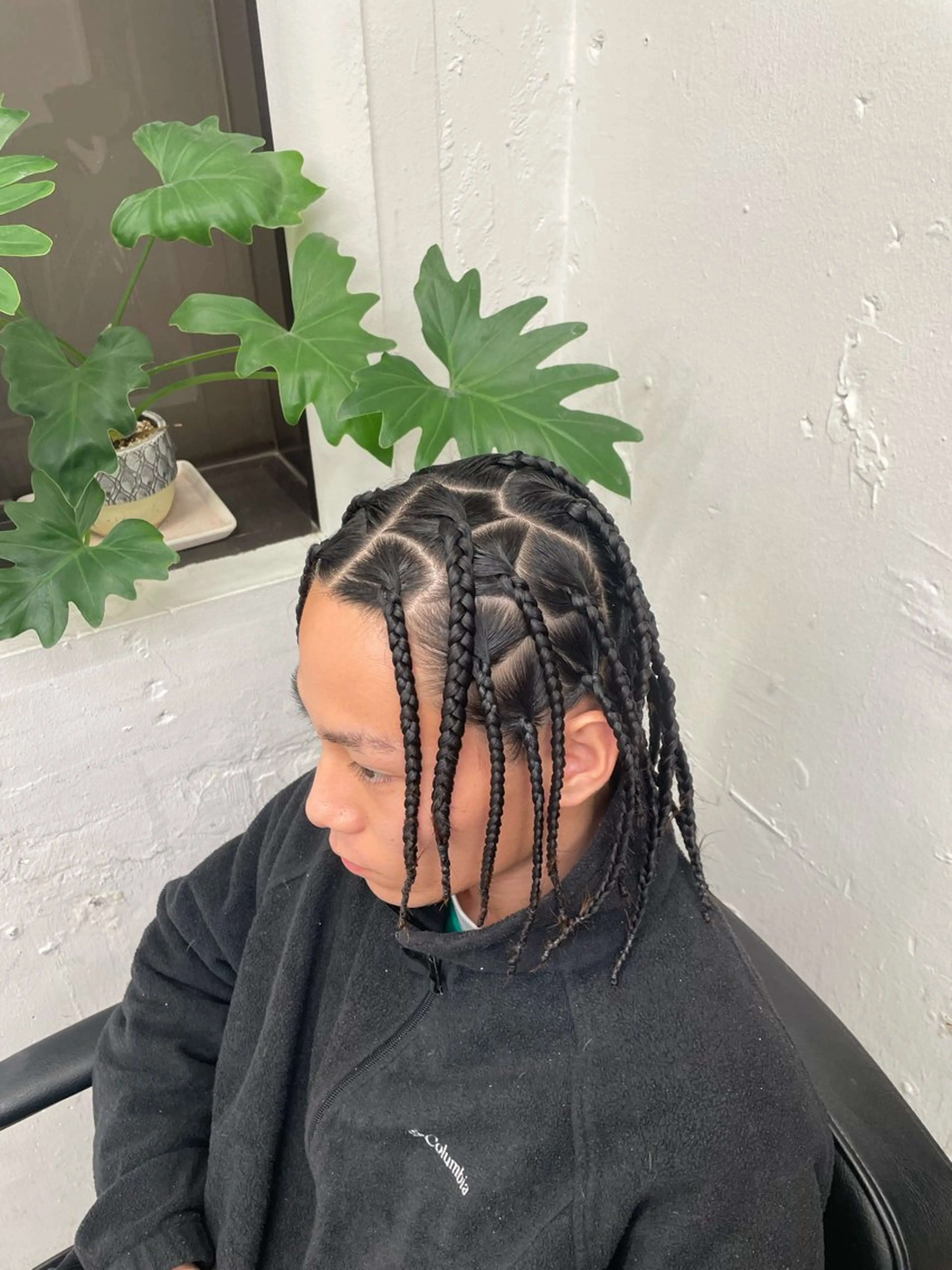 ヘアアレンジ メンズ コーンロウ／ブレイズ SYUのヘアスタイル