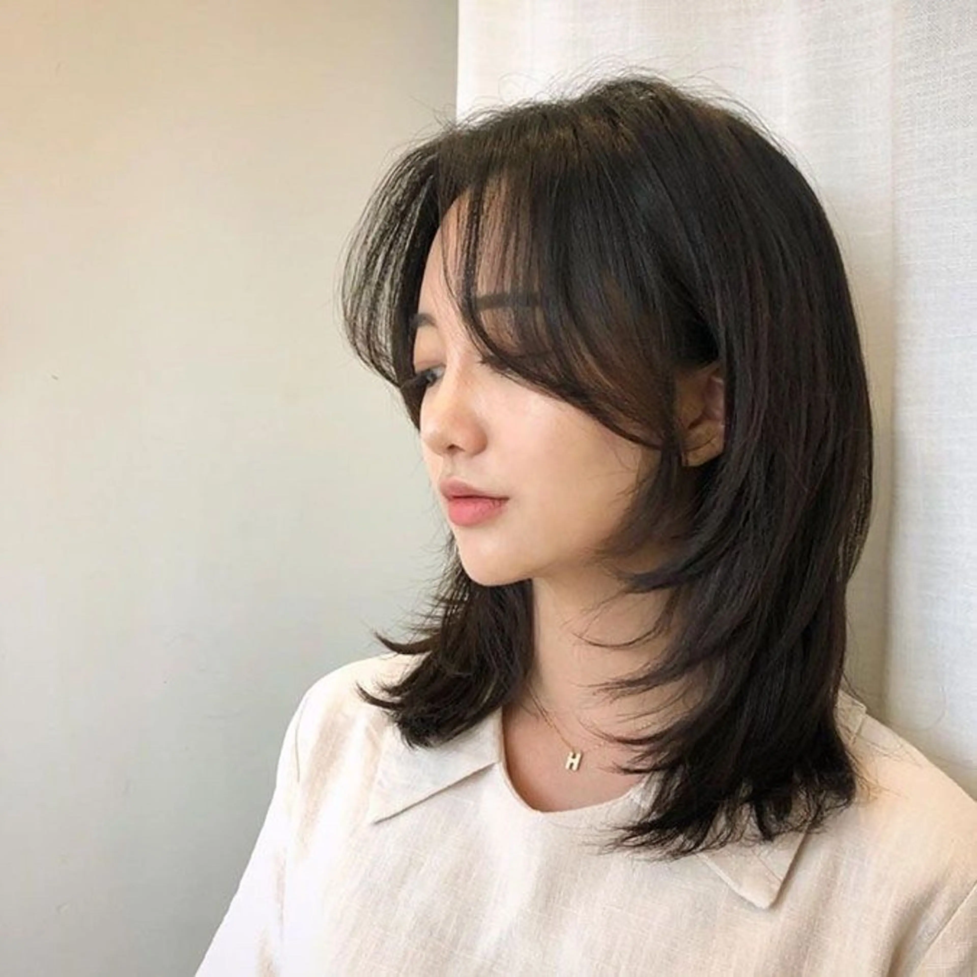 ミディアム PEAR＋L所属・似合わせカラー たなかちなみ🦤♡のヘアスタイル