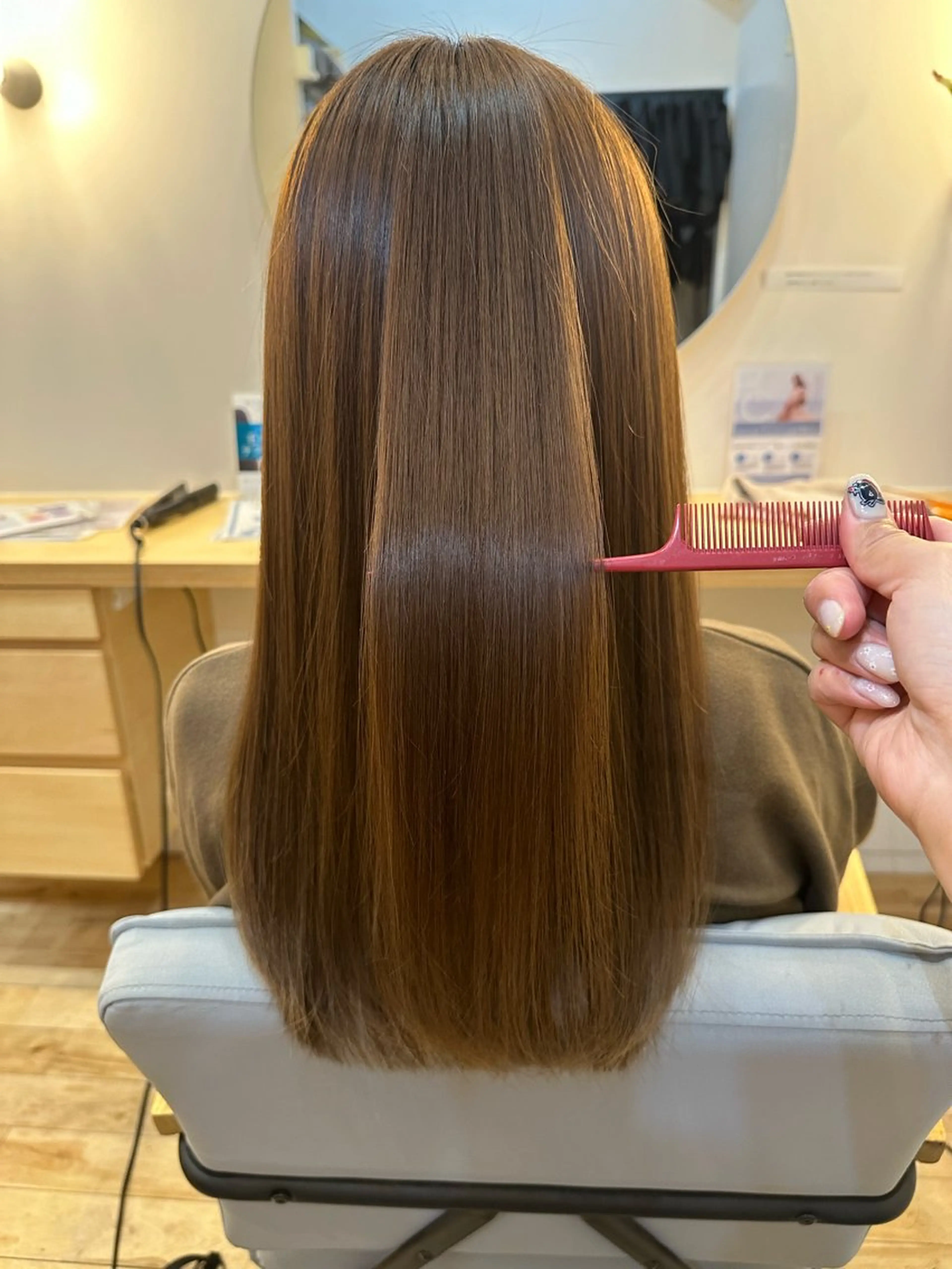 【期間限定】質感調整、髪質改善ストレート！とても自然な仕上がりになるのでおすすめです♪※一社店エンテイムのみのご案内ですの写真