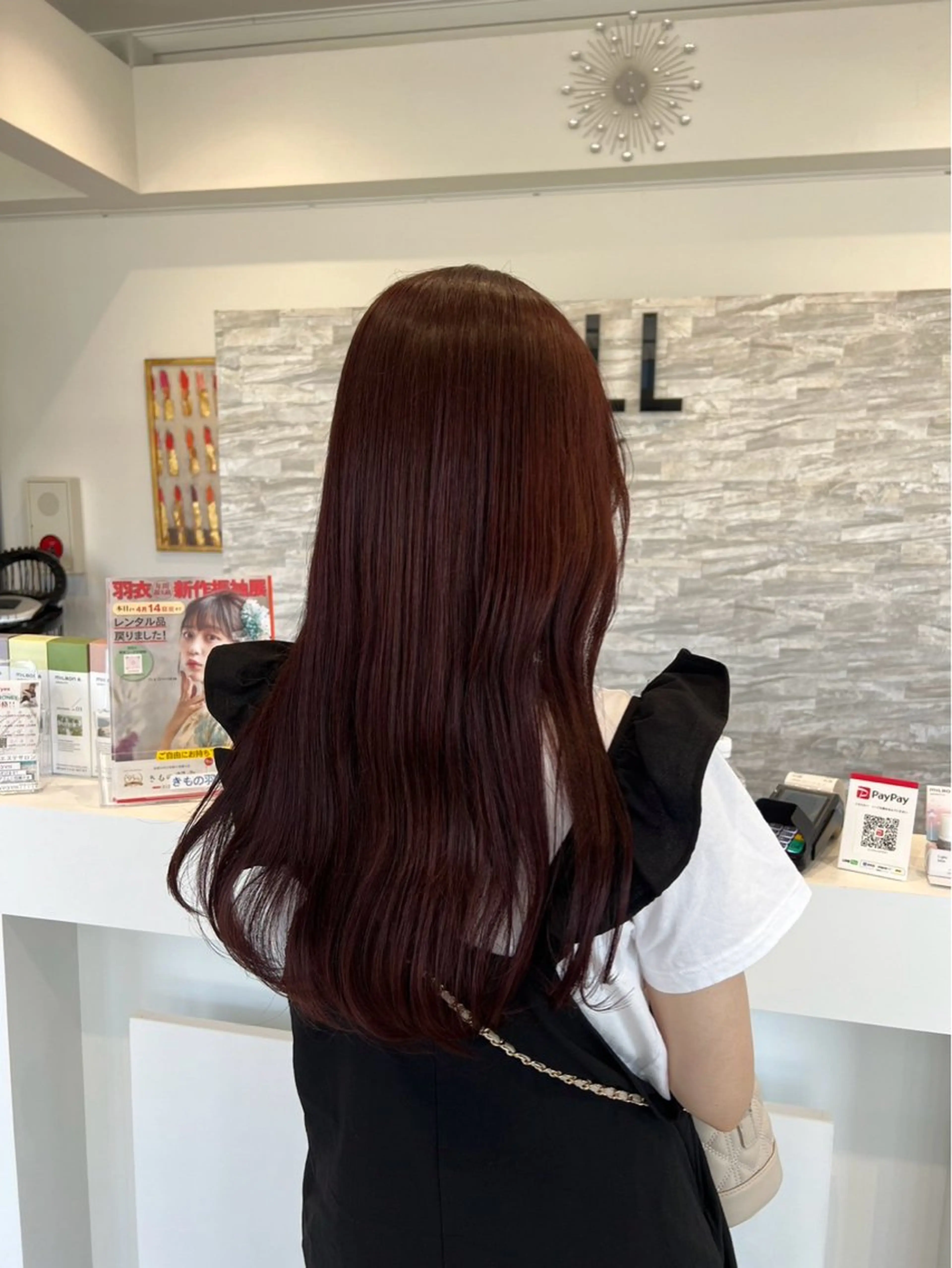 ロング ピンクブラウン JILL    hair所属・maki💖 暖色カラーのヘアスタイル