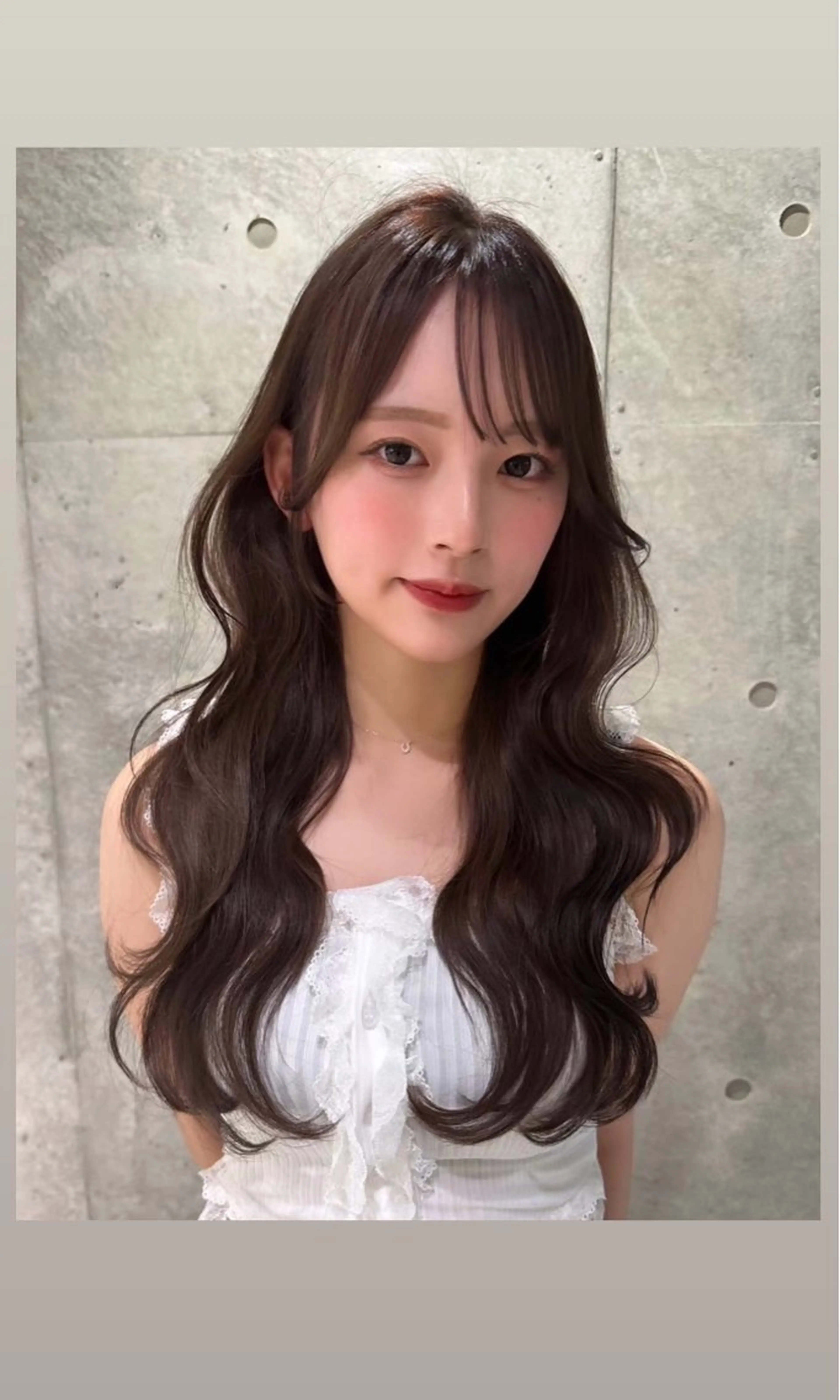 ロング チョコレートブラウン 髪質改善 韓国風ヘア ワンホンヘア ヘアカラー Lond Role所属・🎀透明感カラー shizuka🎀のヘアスタイル