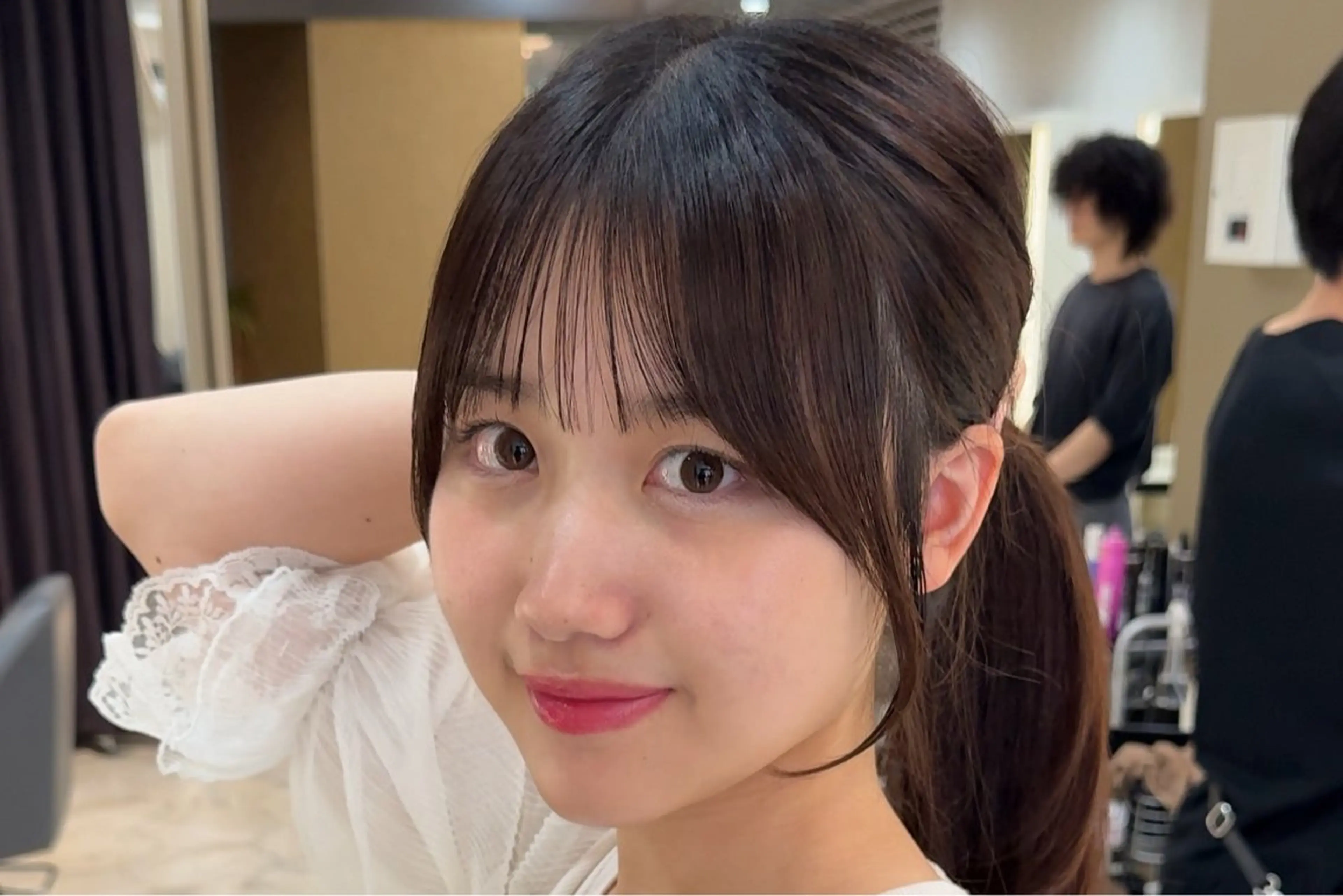 韓国風顔まわりカット🤍＋うる艶ケアカラー✨ ¥16500​〜​¥19800の写真