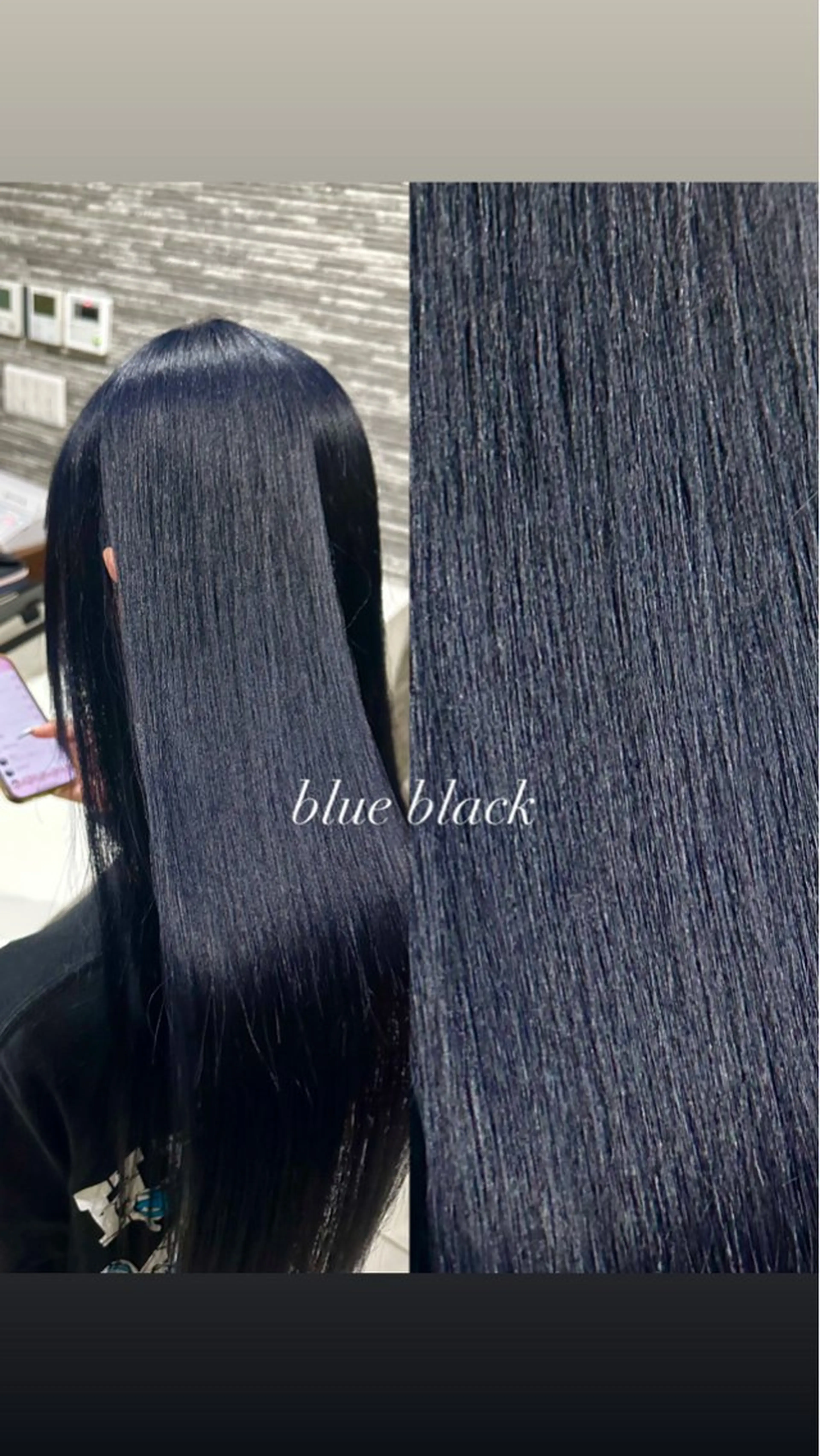ミディアム カラー ヘアアレンジ 黒髪 ブリーチ ブルーカラー ブルーブラック 透明感カラー ✨小山/ハイトーン/ レイヤー✨中茎涼太のヘアスタイル