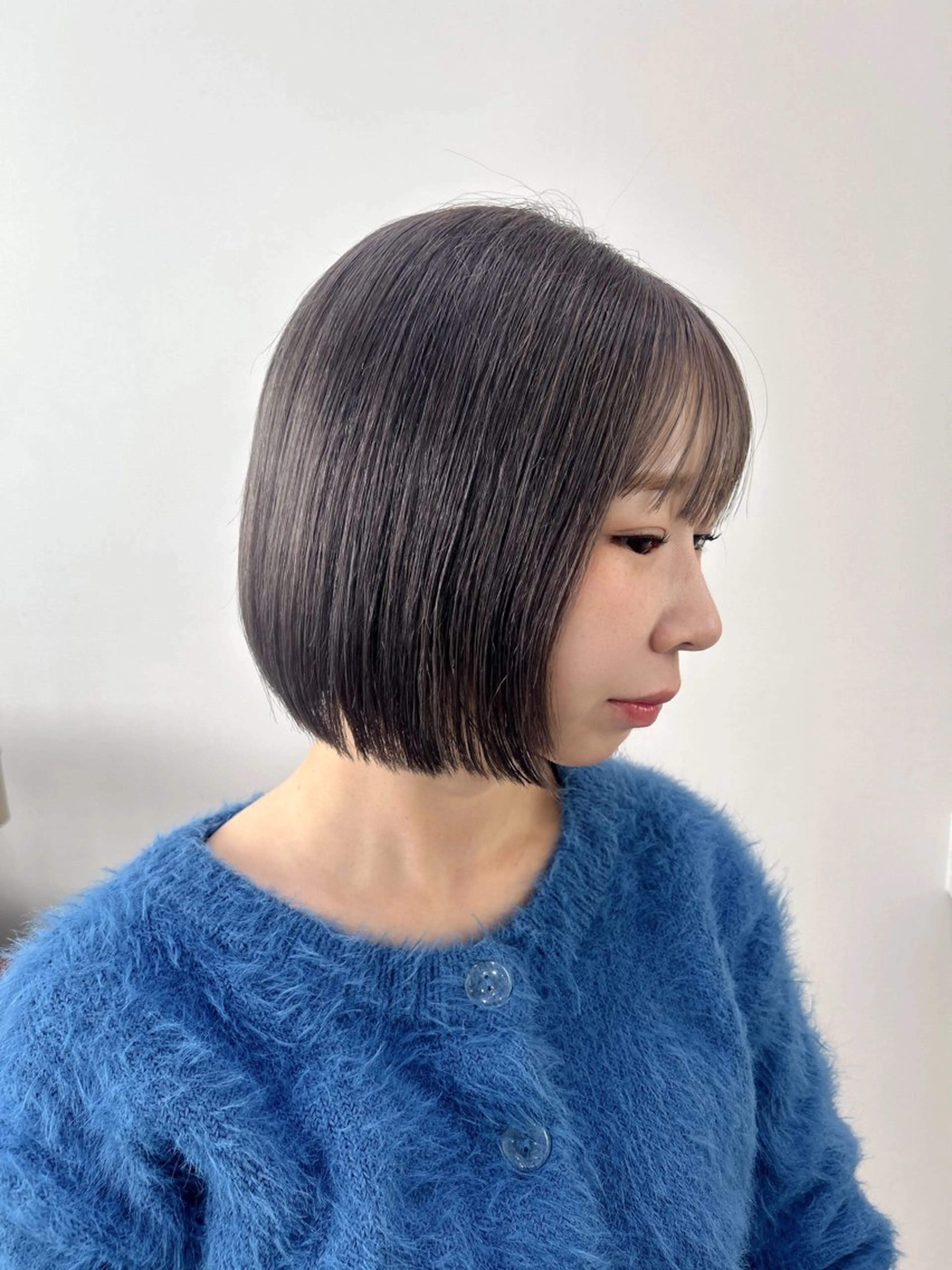 ショート カラー ブリーチ グレージュ ボブ カット ヘアカラー メンズ特化美容師👾 チカのヘアスタイル