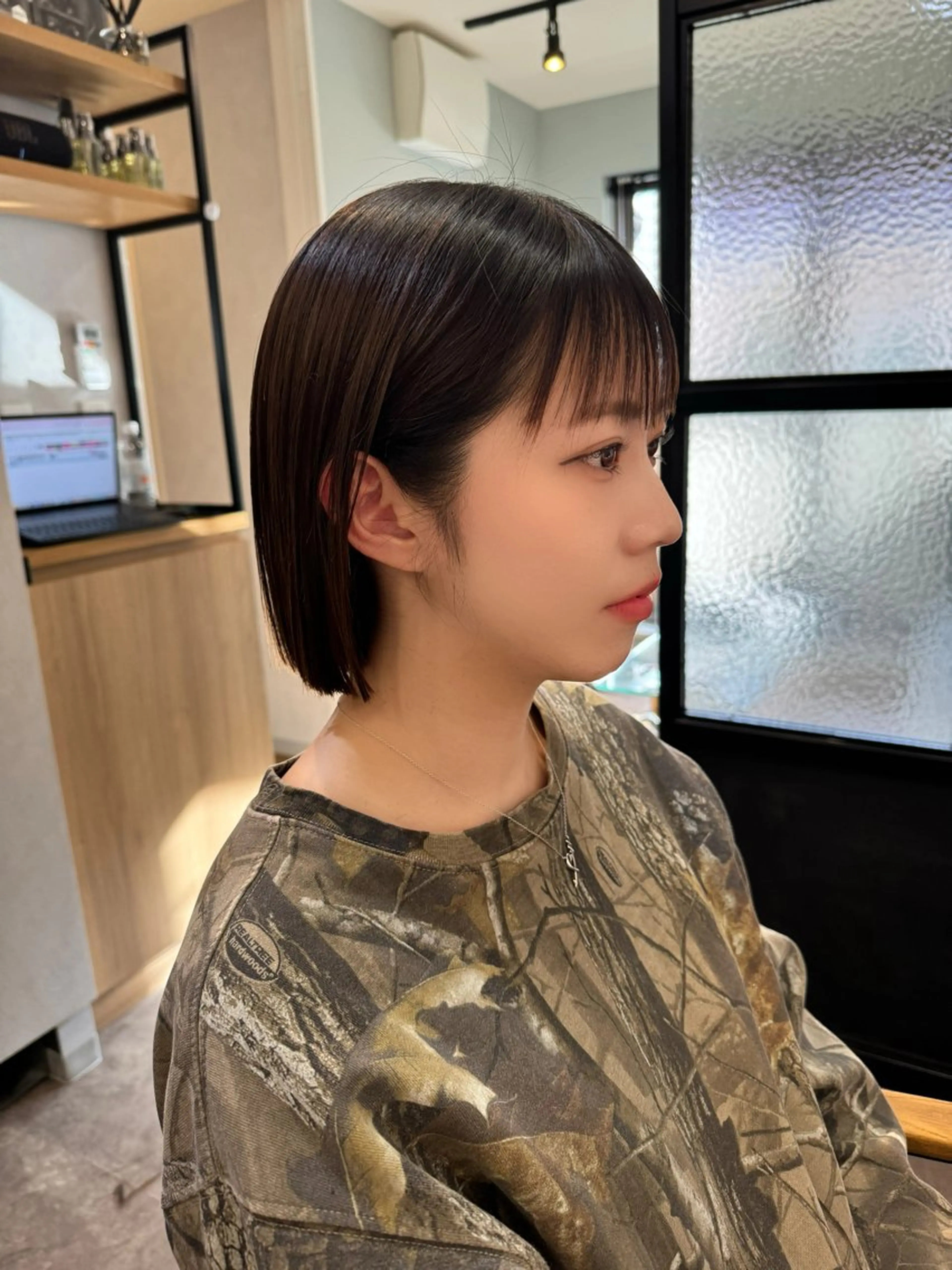 ショート 髪質改善 似合わせカット 縮毛矯正 トリートメント 髪質改善/透明感 艶カラー/hiraiのヘアスタイル