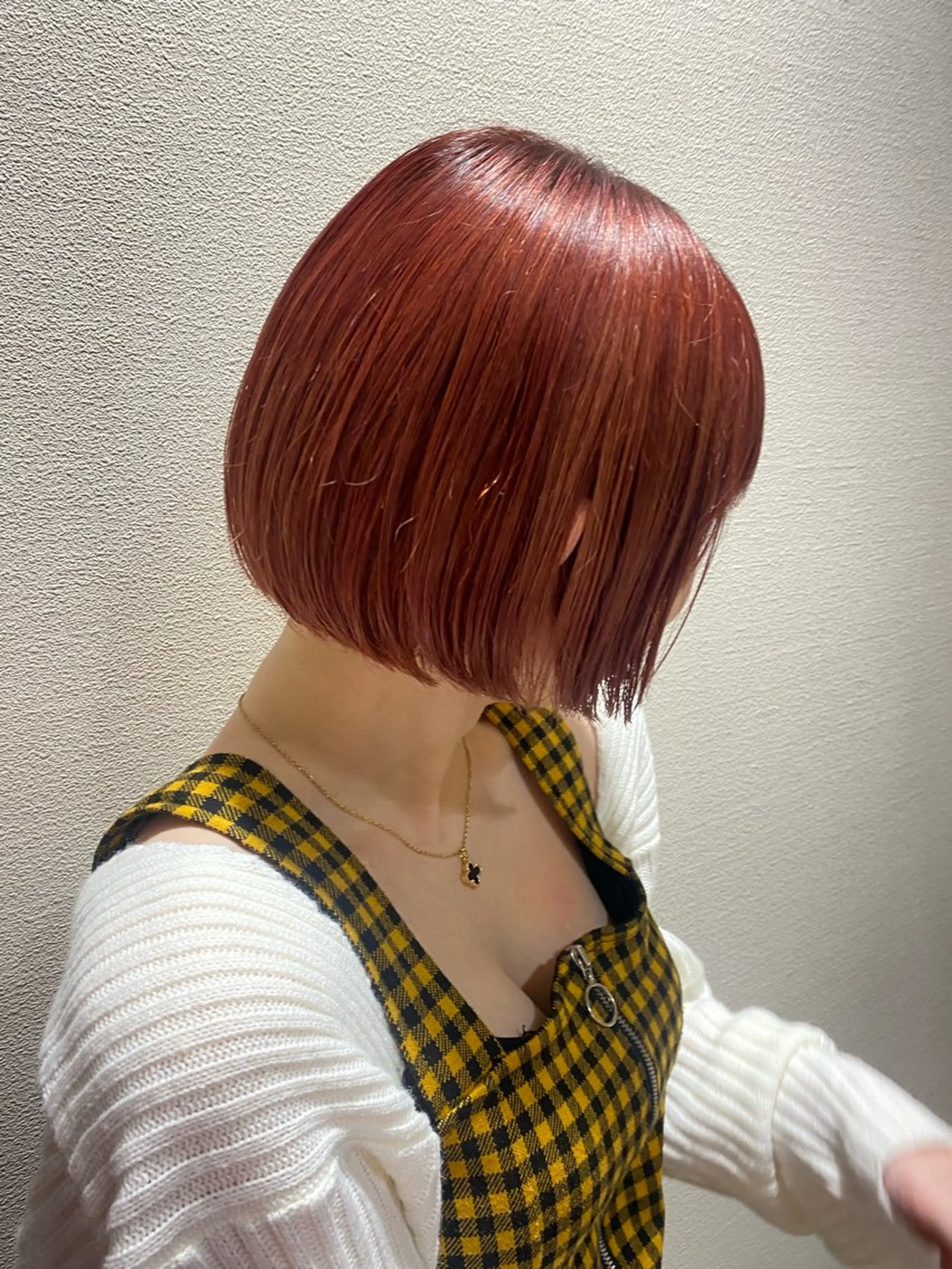 ショート カラー 切りっぱなしボブ ダブルカラー ボブ 髪質改善 ハイトーン/透明感 カラー🤍こころのヘアスタイル