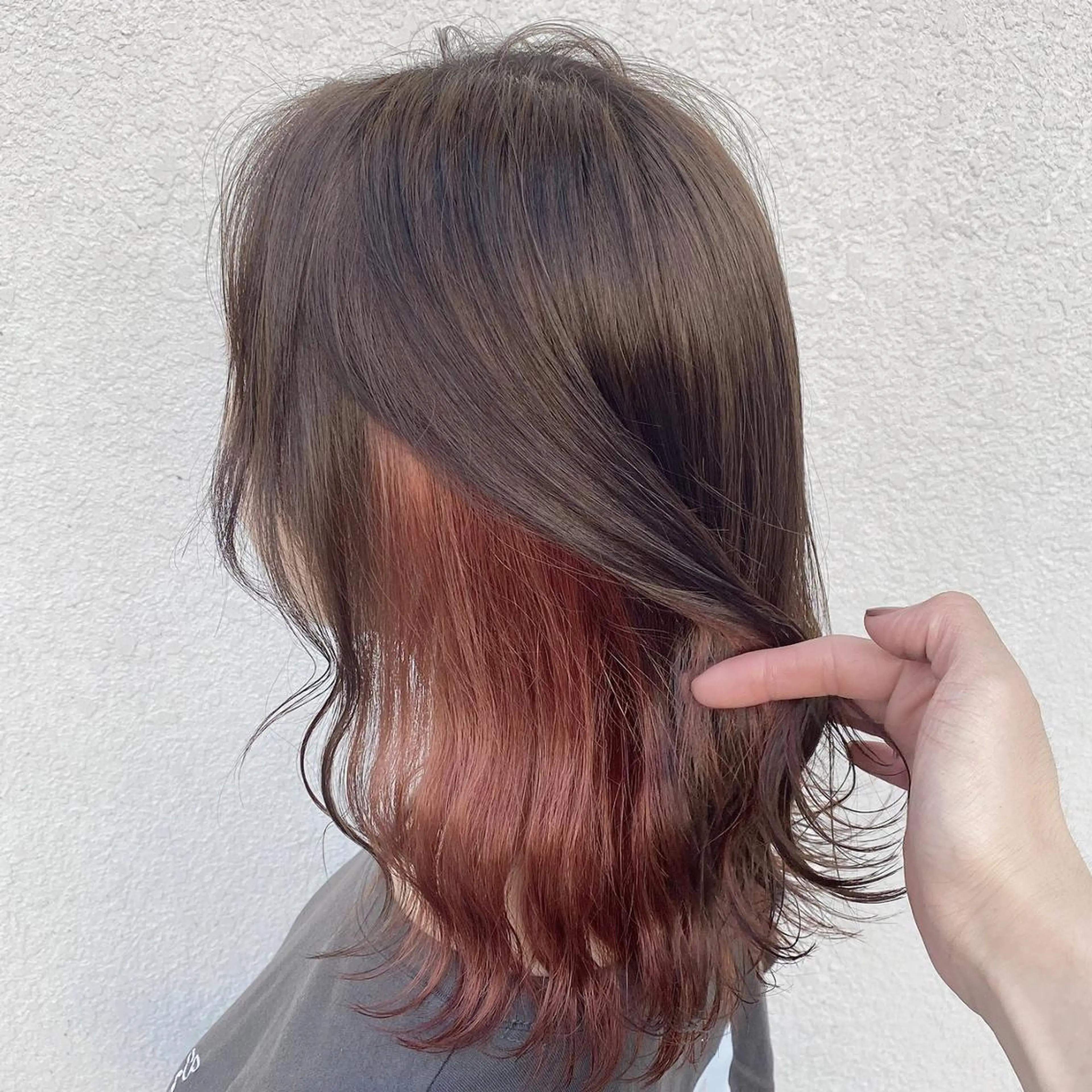 カラー ヘアアレンジ セミロング *モデル募集🤍横浜 透明感カラー🫧のヘアスタイル