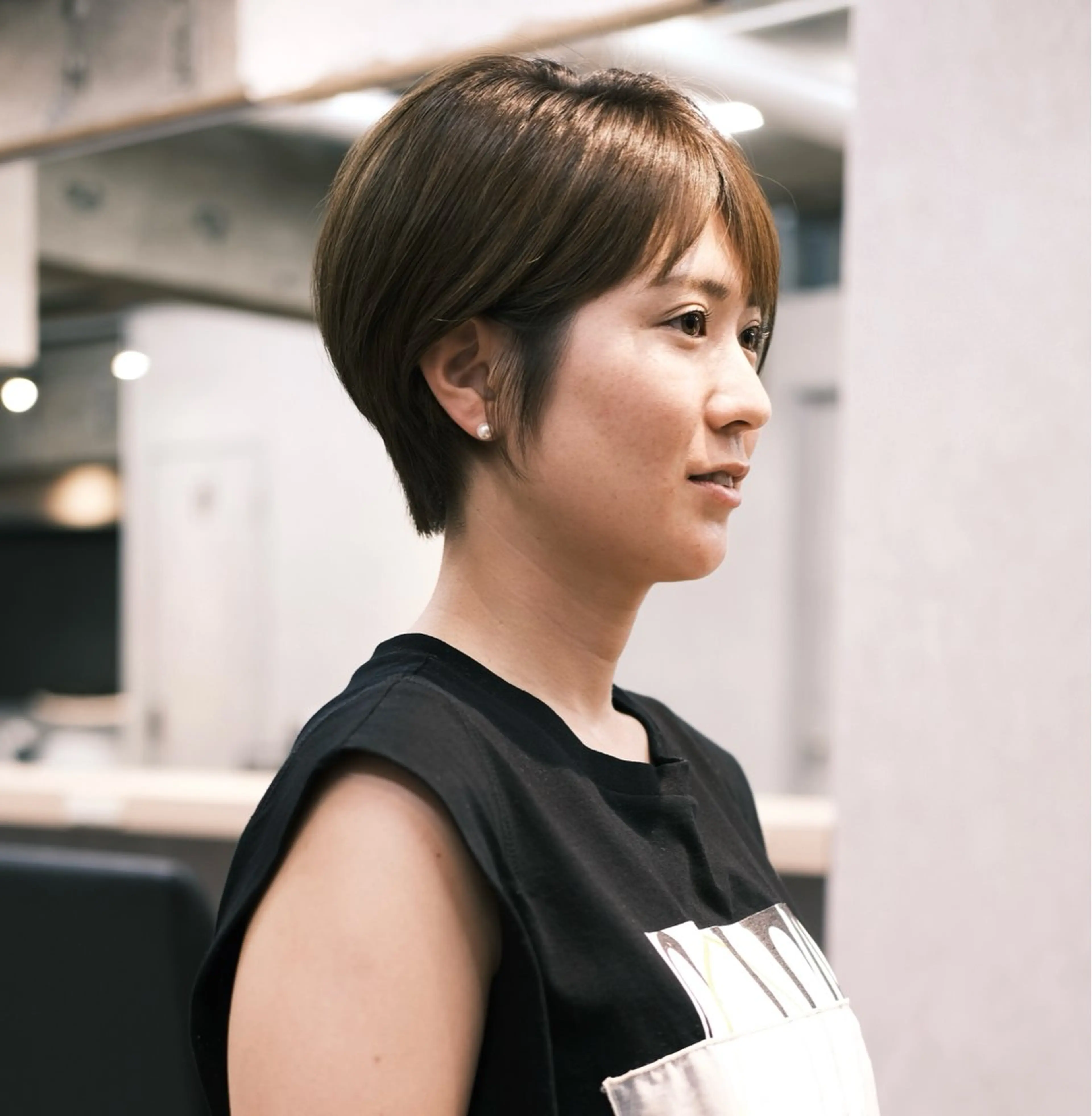 ショート カラー ショートヘア カット ヘアカラー トリートメント Umu所属・✳︎透明感カラー✳︎ ボブ✳︎nanaのヘアスタイル