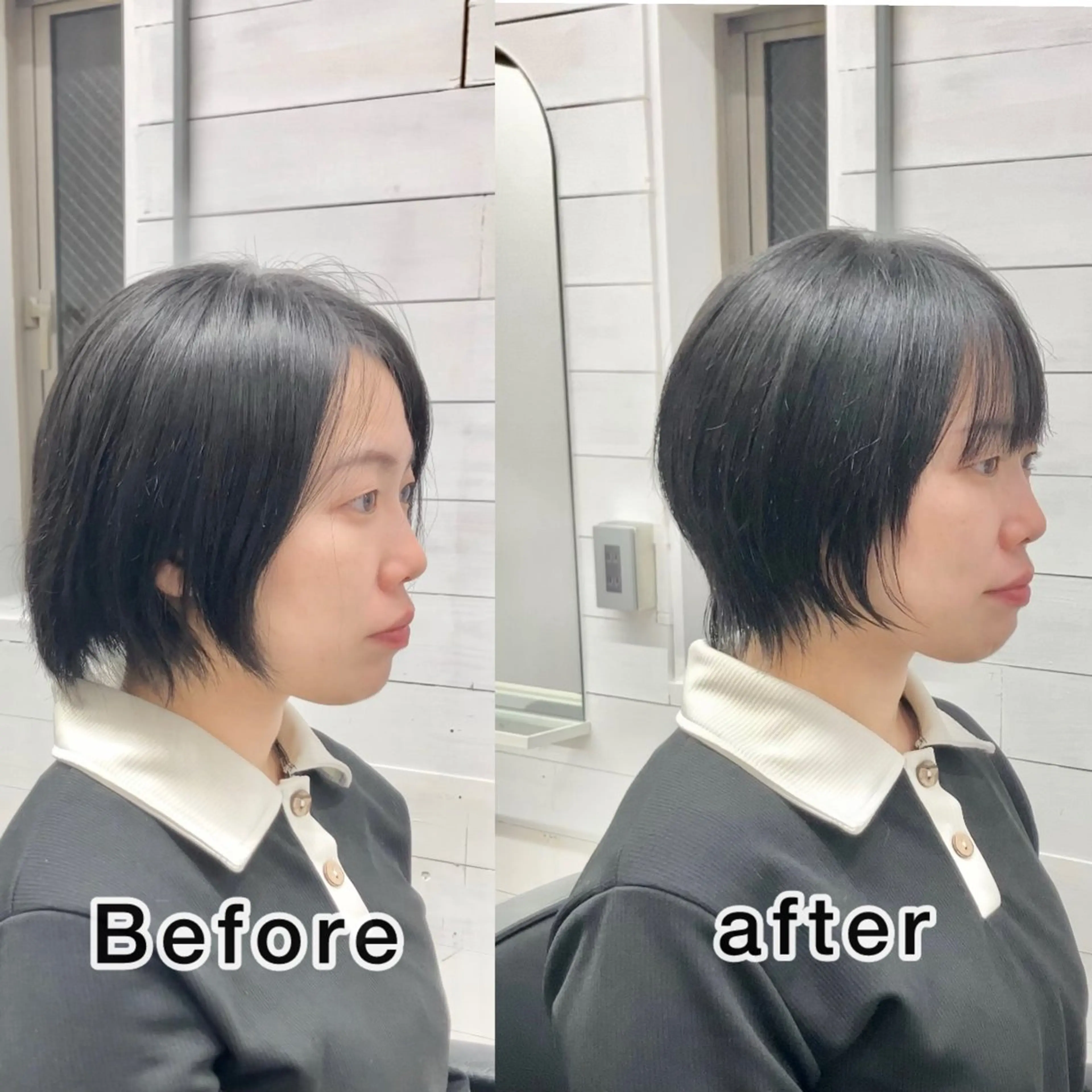 ショート ショートヘア ウルフカット カット トリートメント 落合孝臣/新潟駅南 /髪質改善のヘアスタイル