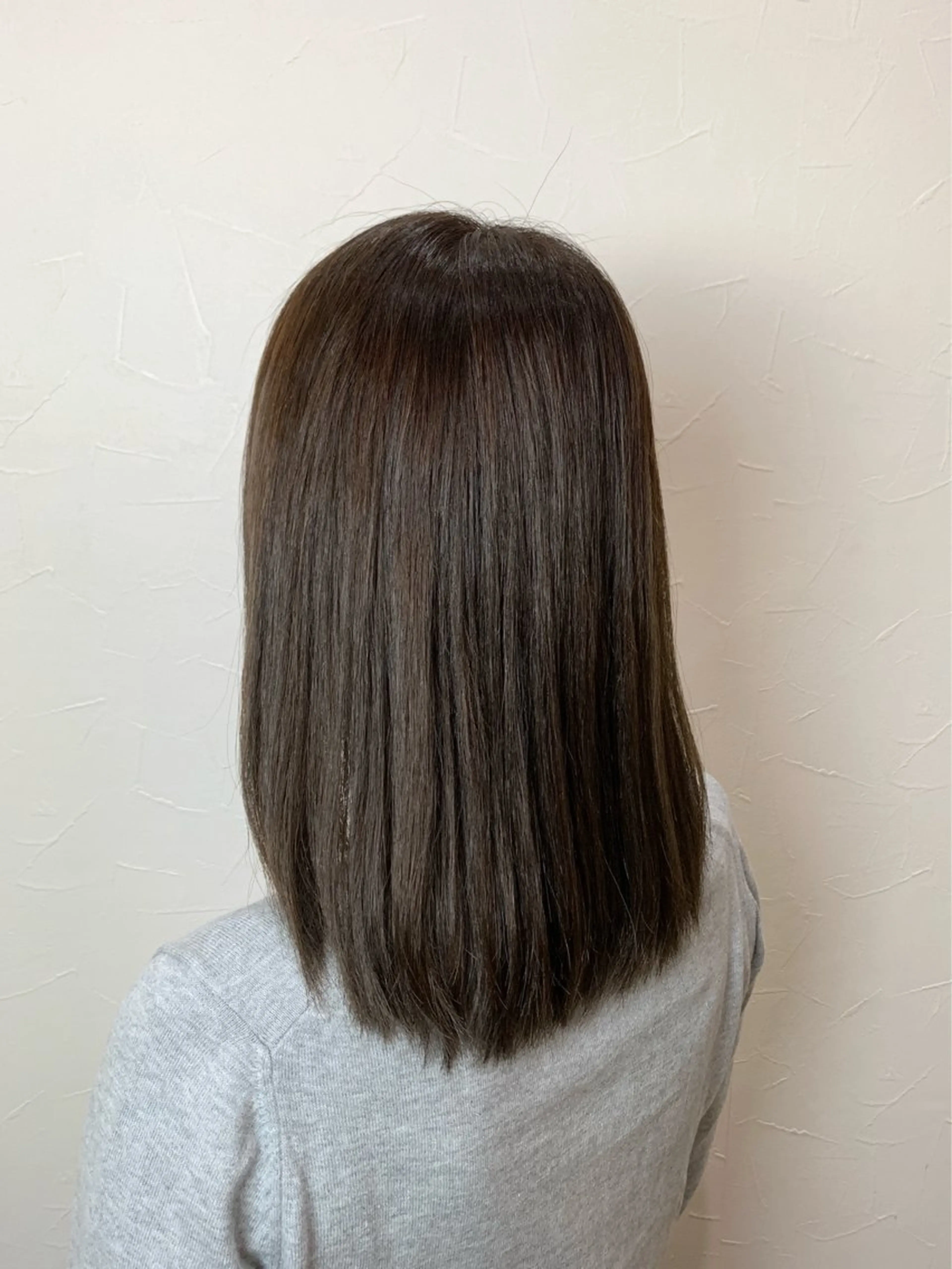 ミディアム 縮毛矯正&髪質改善/ きょうの🐺のヘアスタイル