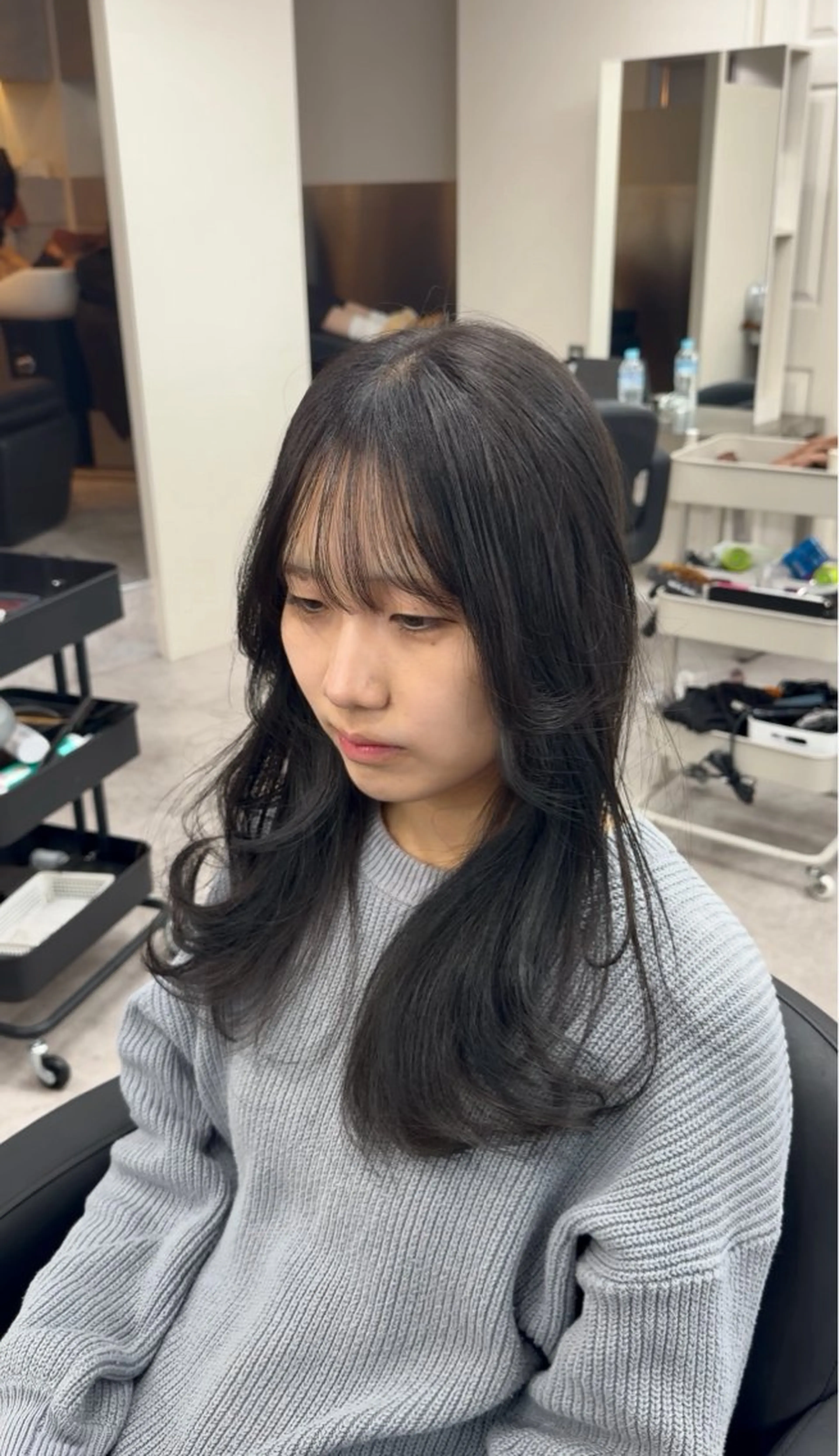 ロング カット ヘアカラー トリートメント 透明感カラー×髪質 とぅるん艶・猿渡のヘアスタイル