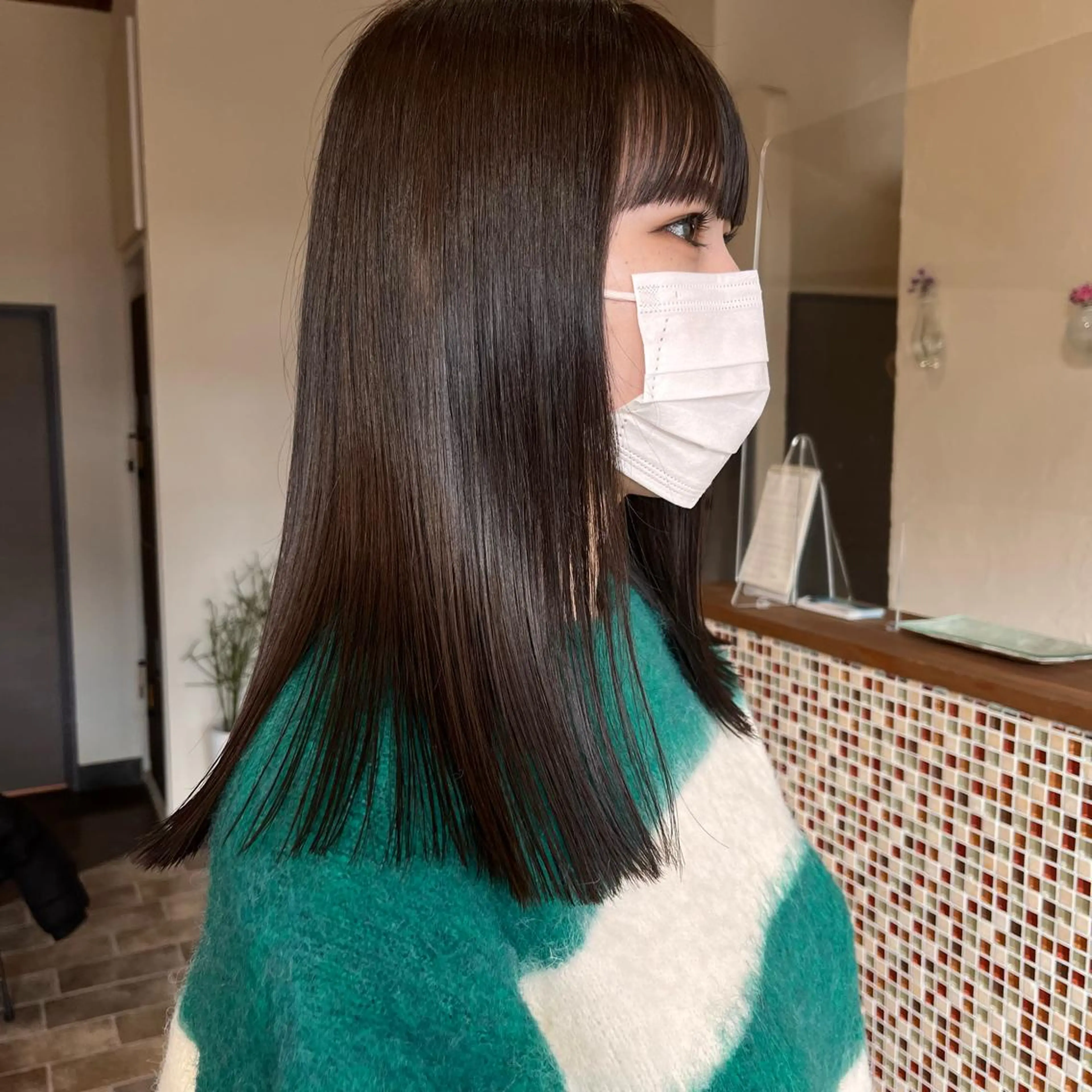 ロング 中村 友香のヘアスタイル