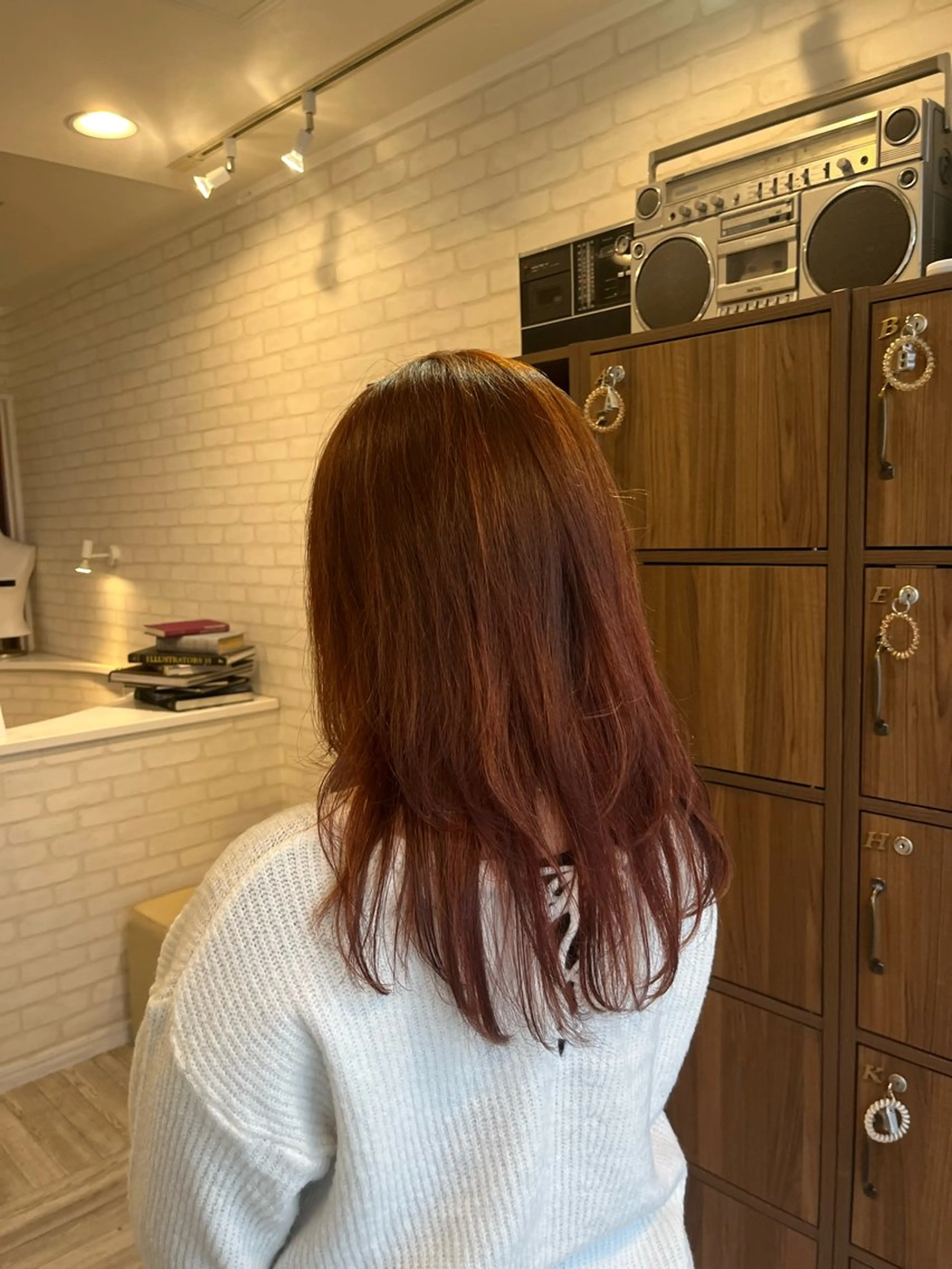 ロング カラー オレンジ 阿部 うららのマツエク・マツパデザイン