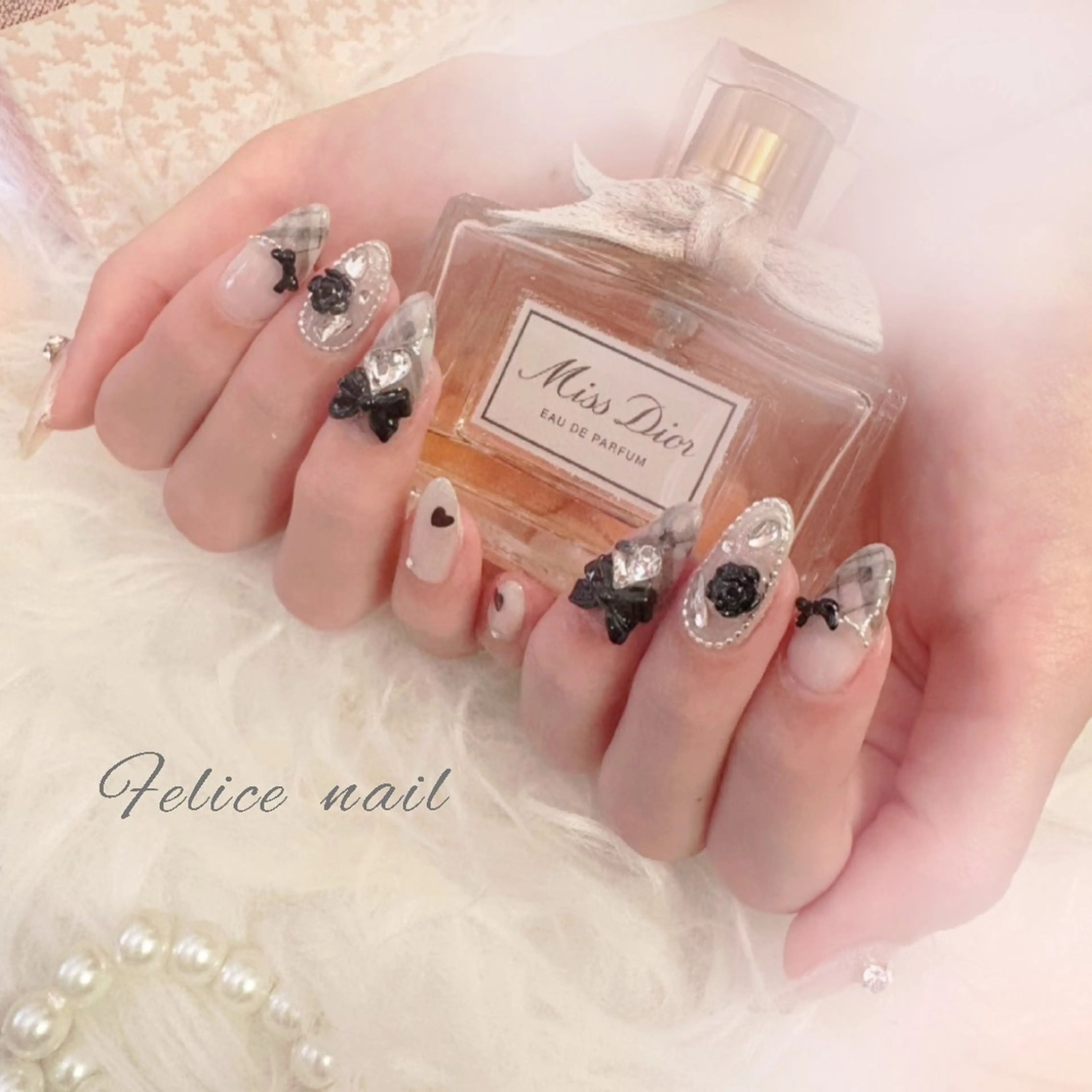 ネイル 韓国ネイル ワンホンネイル felice nailのネイルデザイン