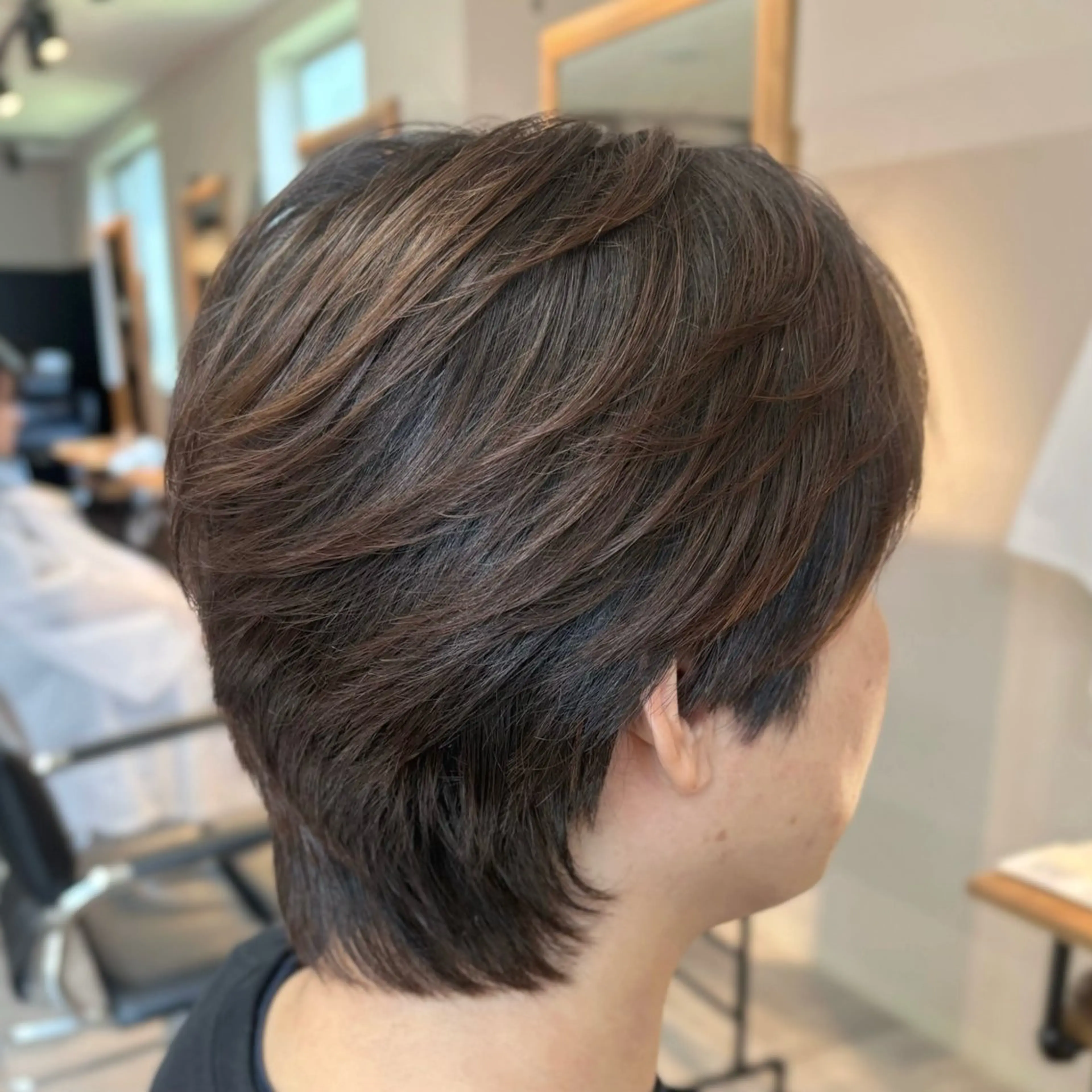 ミディアム ウルフカット カット メンズカラー/ウルフ マッシュ/千葉/大堰のヘアスタイル