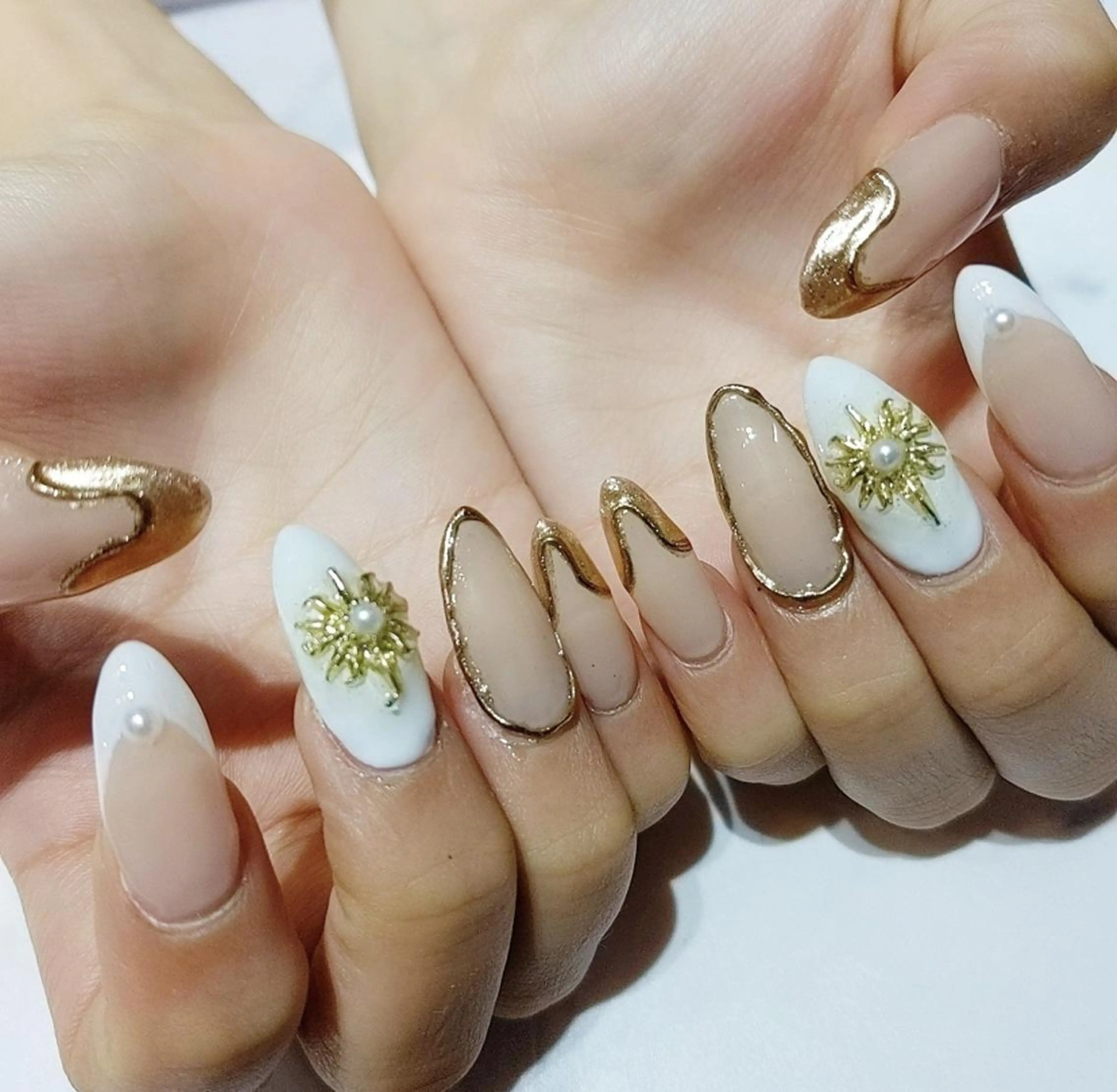 ネイル ハンドネイル あ きのネイルデザイン