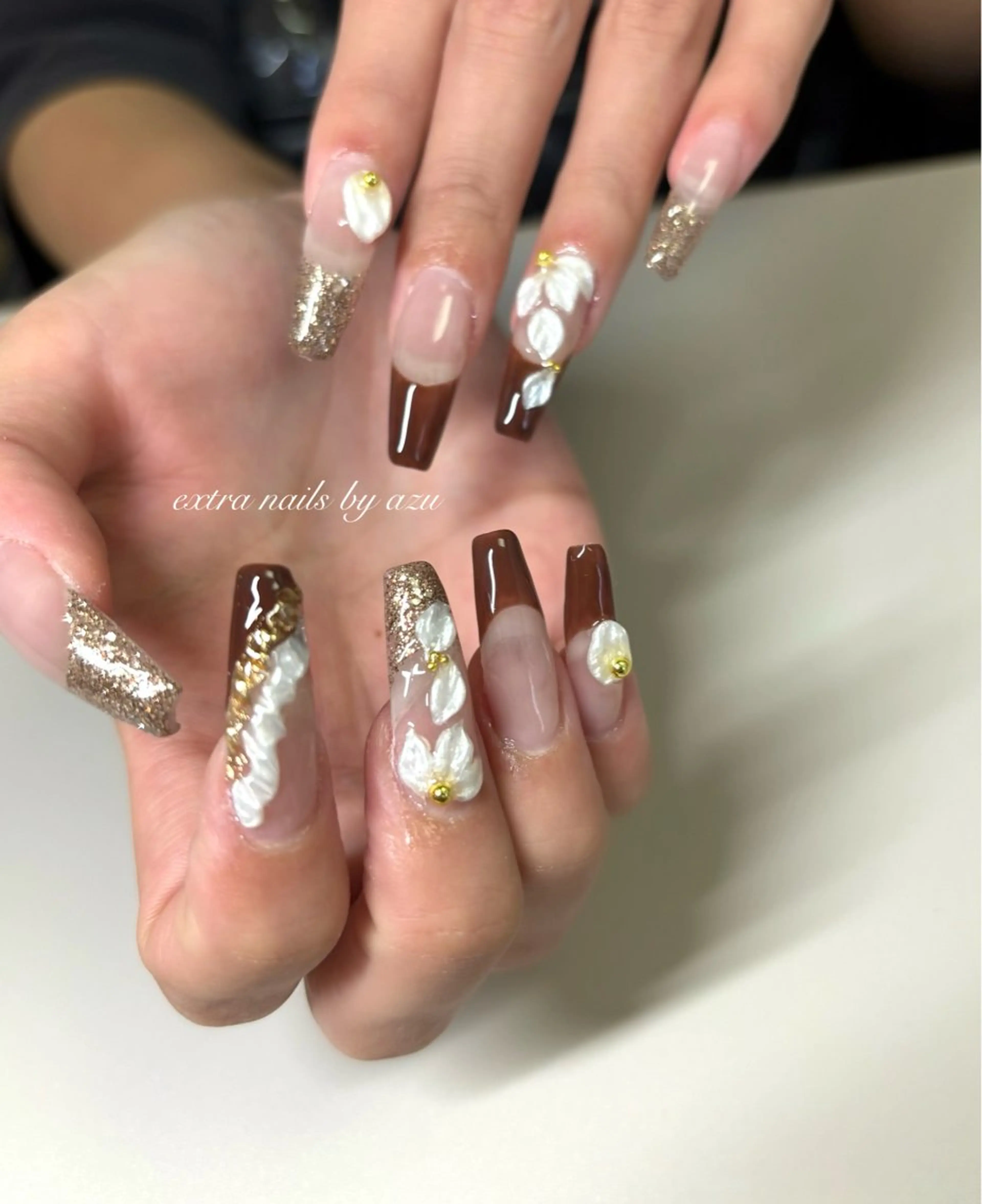 ネイル アートネイル ハンドネイル extranails /wax　azuのネイルデザイン