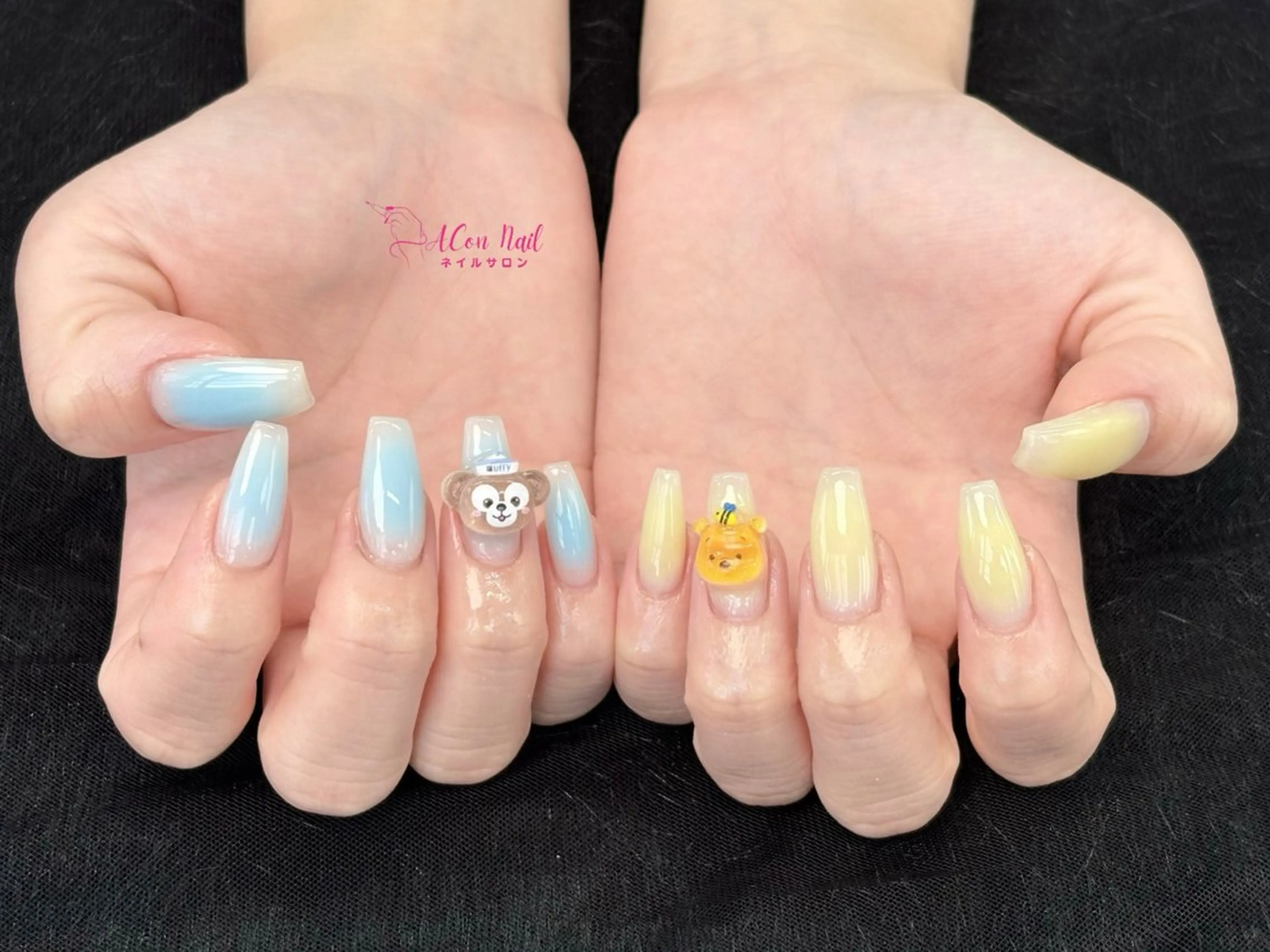 ネイル 桜ネイル 長さ出し フラワーネイル フレンチネイル ジェルネイル ハンドネイル AConNailSalon所属・ACon NailSalonのネイルデザイン