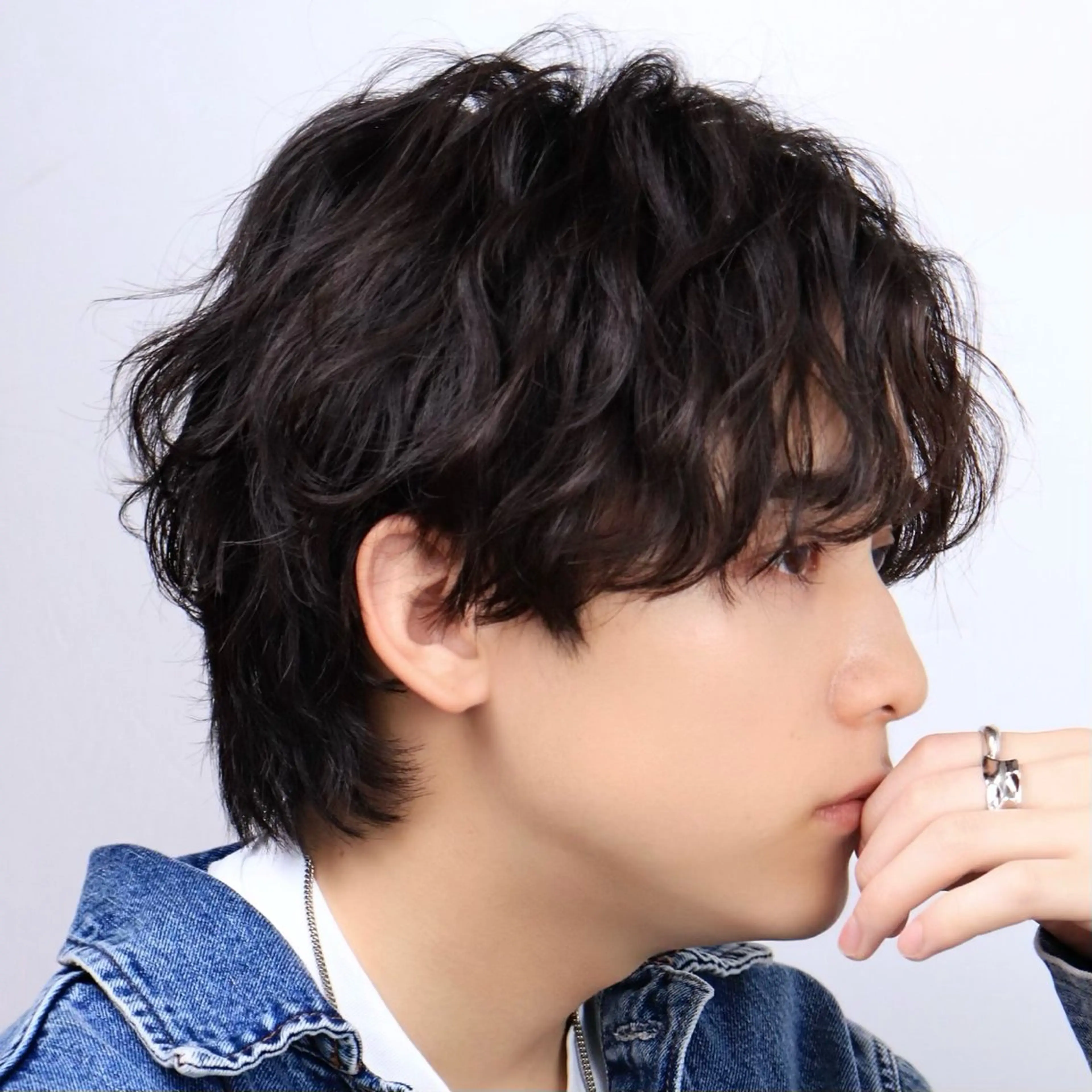 メンズカット＋波巻きパーマ〔川越/メンズ/フェザーパーマ/スペインカール/波巻きパーマ/ツイストスパイラル〕の写真