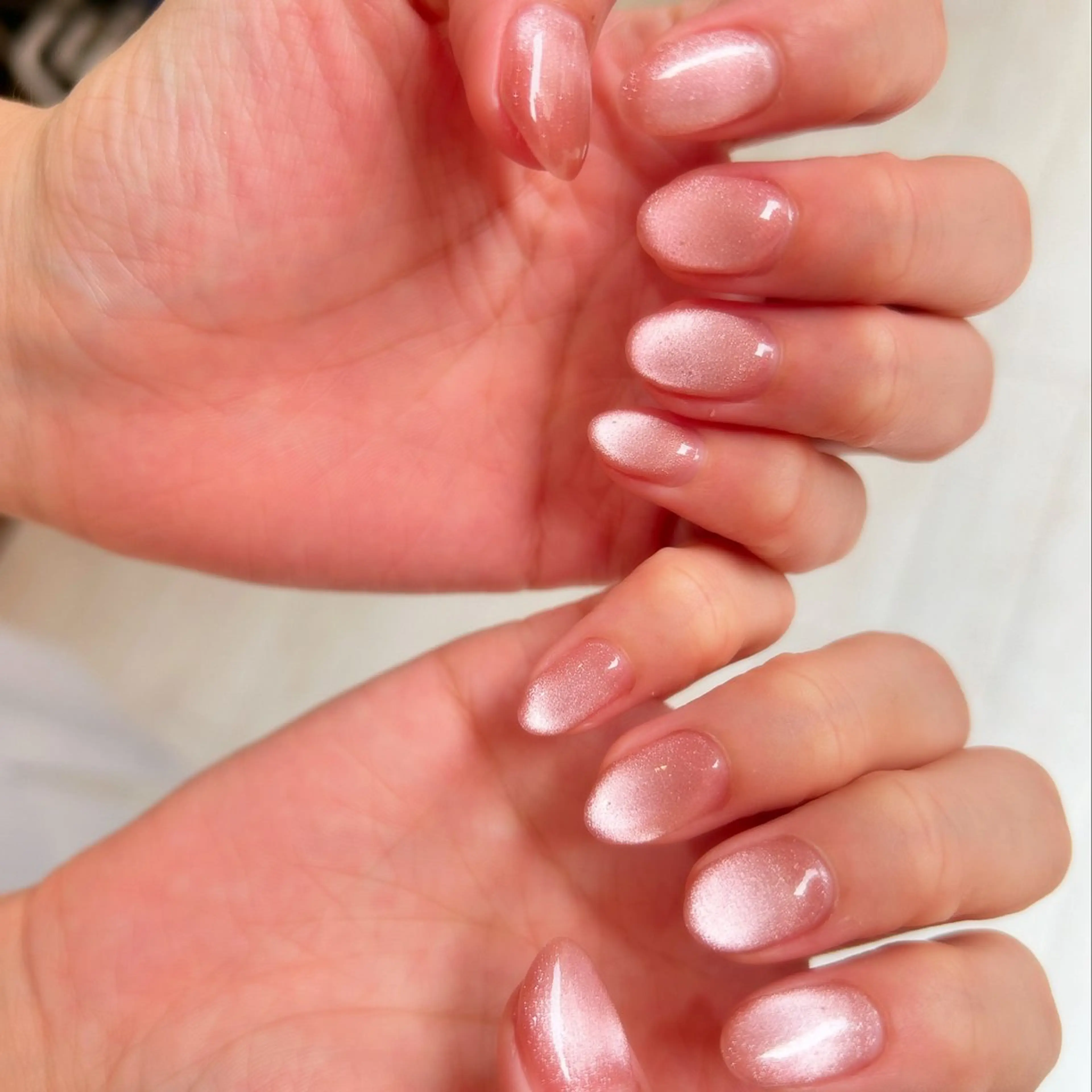ネイル フレンチネイル ジェルネイル グラデーション マグネットネイル ミラーネイル newi nail 京橋ayumiのネイルデザイン