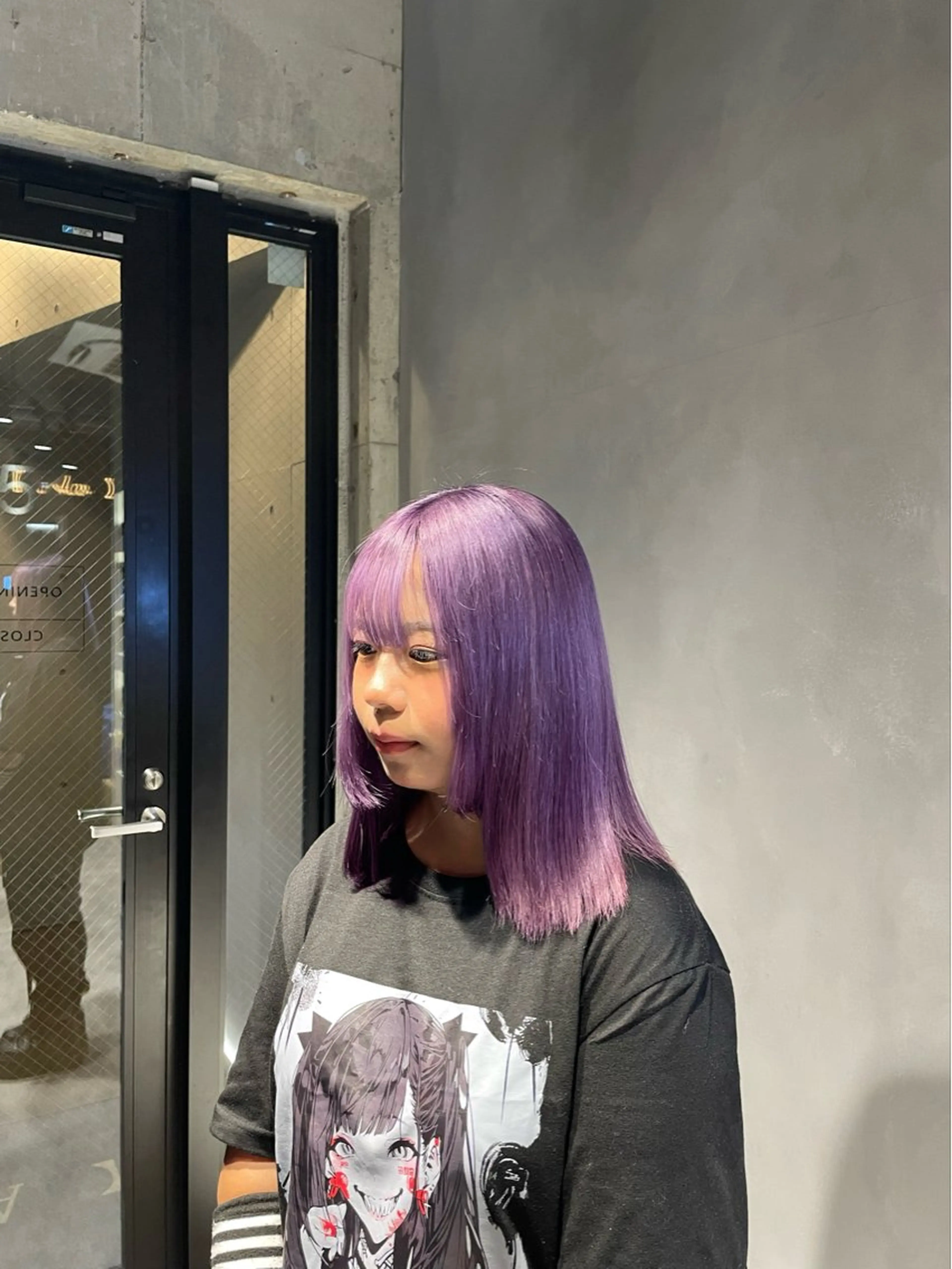 カラー 暖色/ハイトーン/ カラー/HBLのヘアスタイル