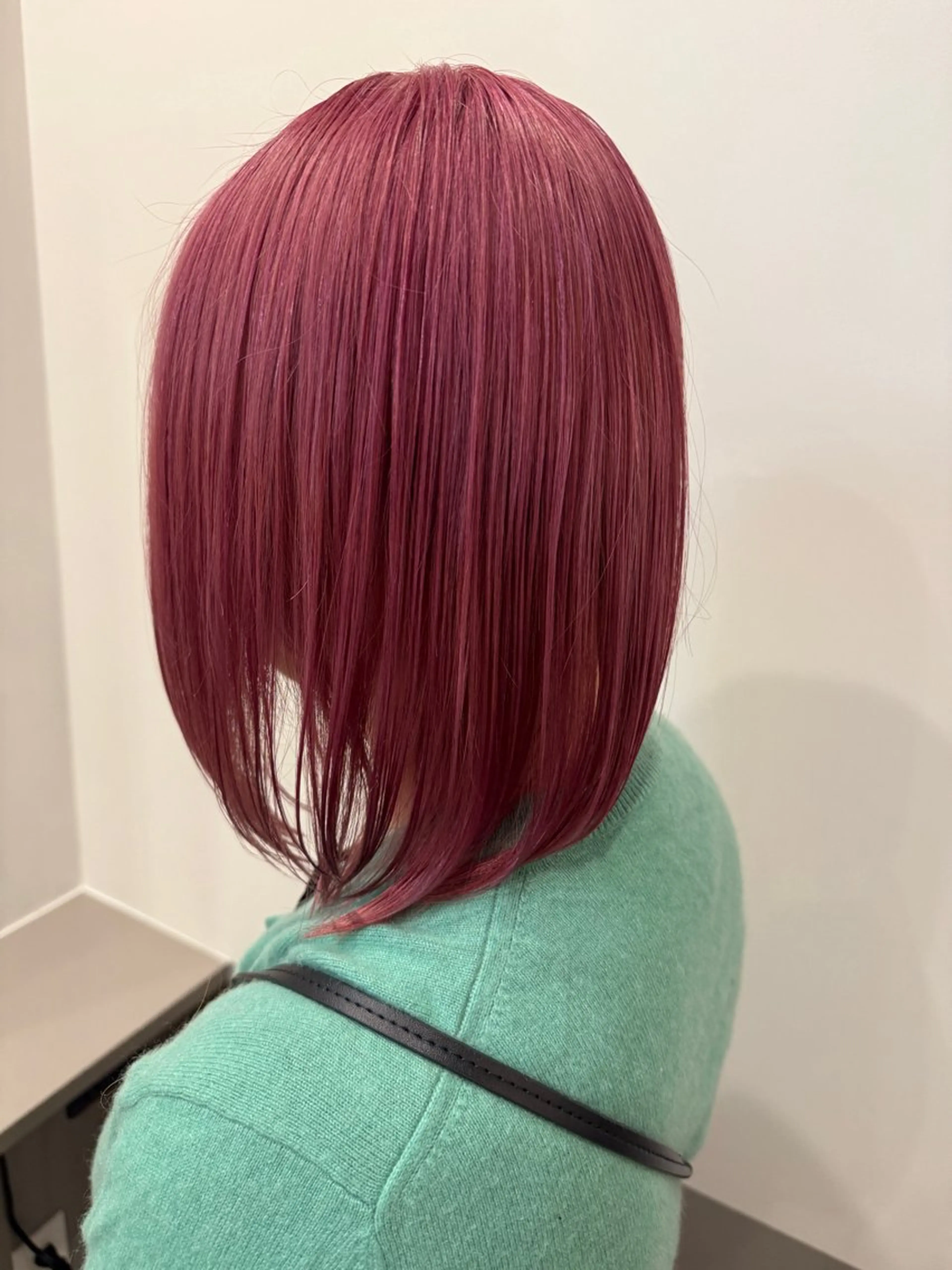 ミディアム カラー ブリーチ ケアブリーチ ハイトーンカラー ボブ 顔まわりレイヤー ヘアカラー dogstar加藤翔 太登戸/向ヶ丘遊園のヘアスタイル