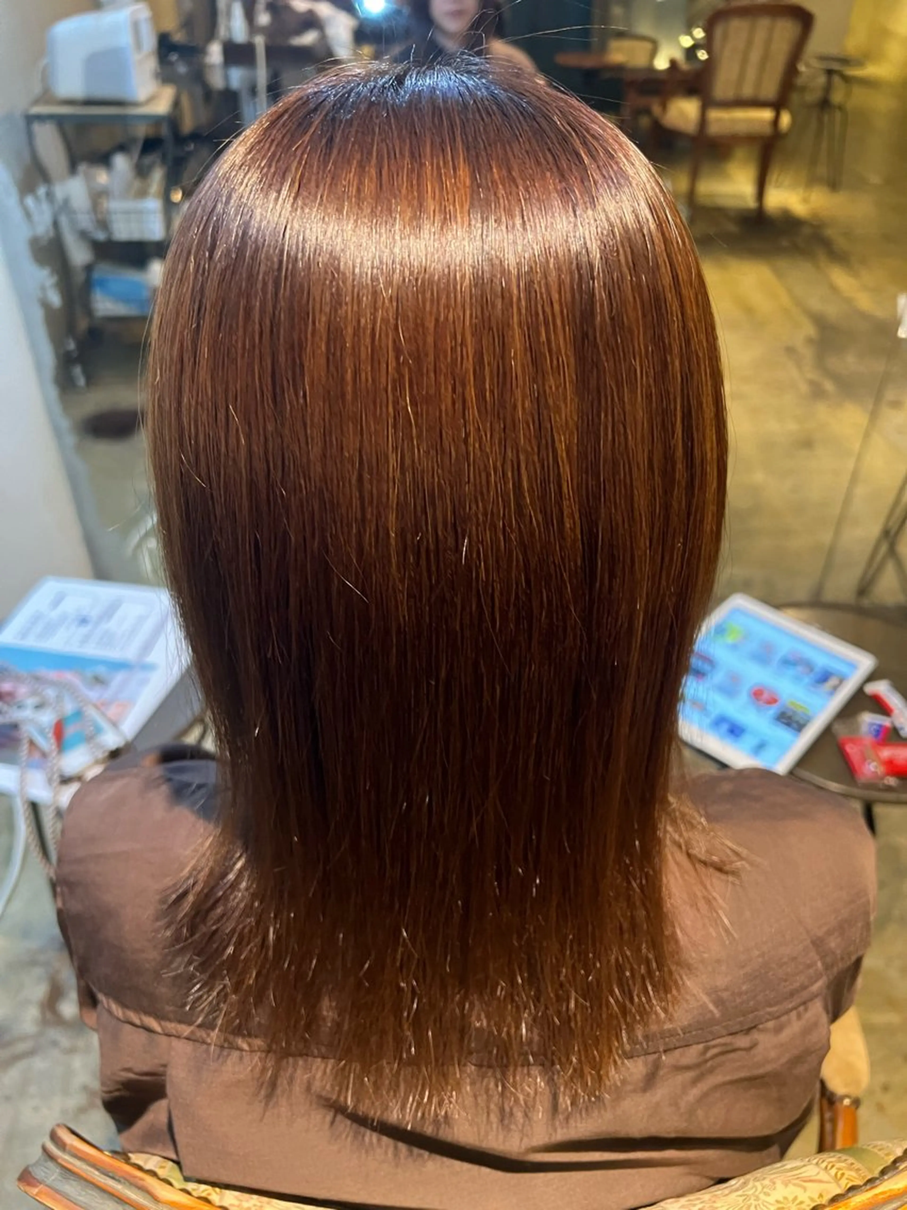 セミロング セミロングパーマ サンティエ都通店所属・永山 萌文のヘアスタイル