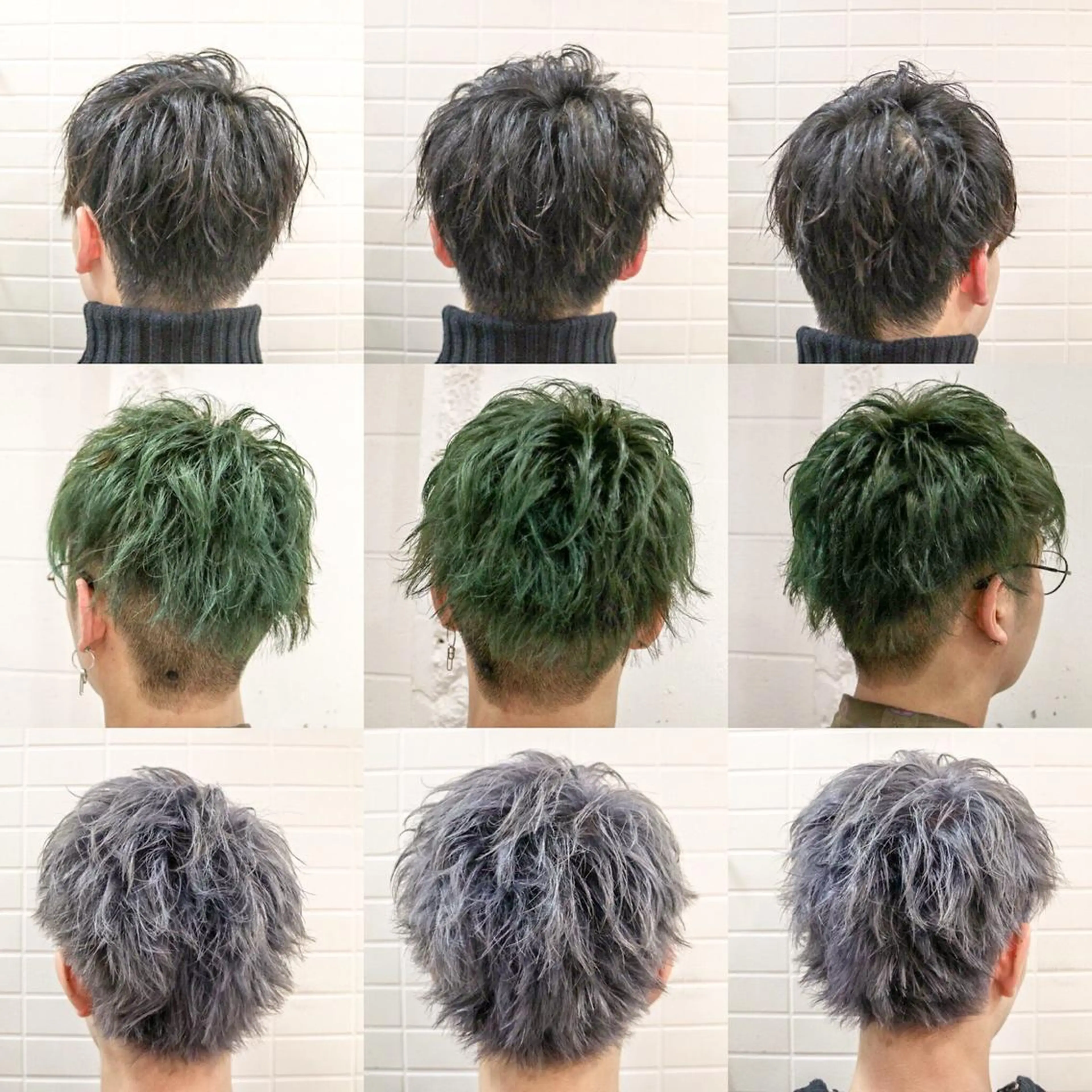 ショート カラー パーマ メンズ ヘアカラー ⭐️口コミ5.0⭐️ 当日予約可能👌🏼のヘアスタイル