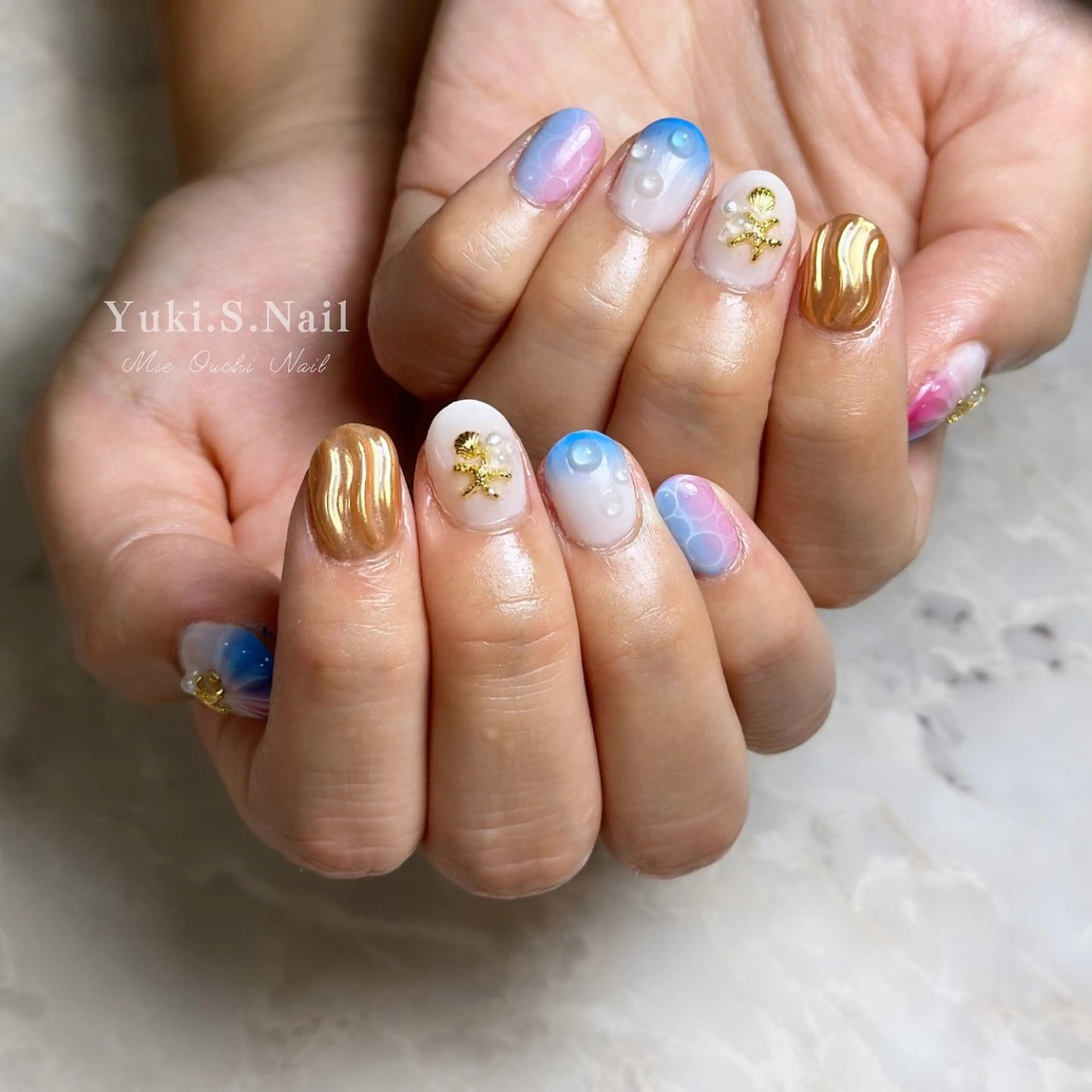 ショート ハンドネイル Yuki S.Nailのネイルデザイン