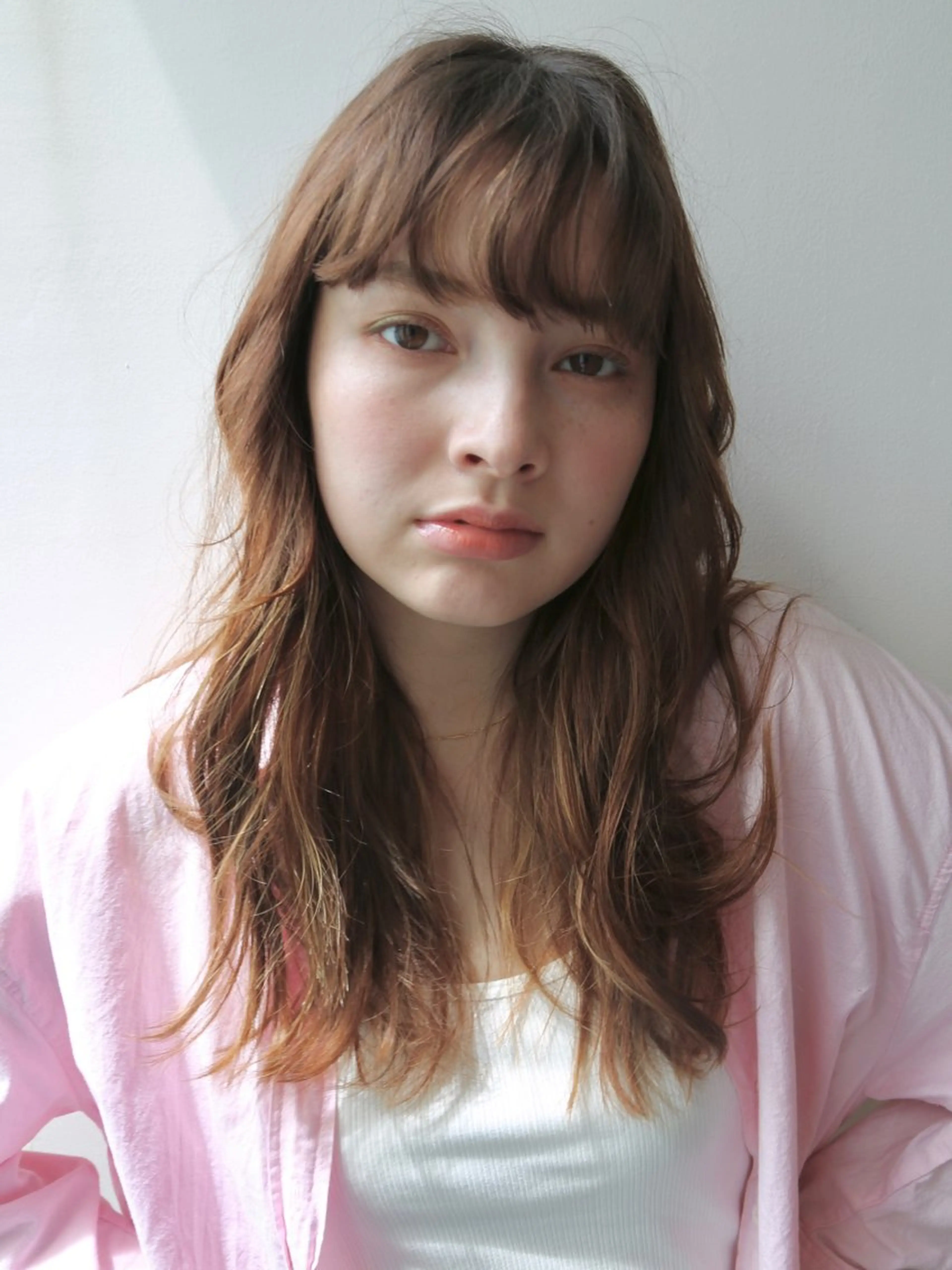 ロング カラー パーマ 増渕 駿介のヘアスタイル